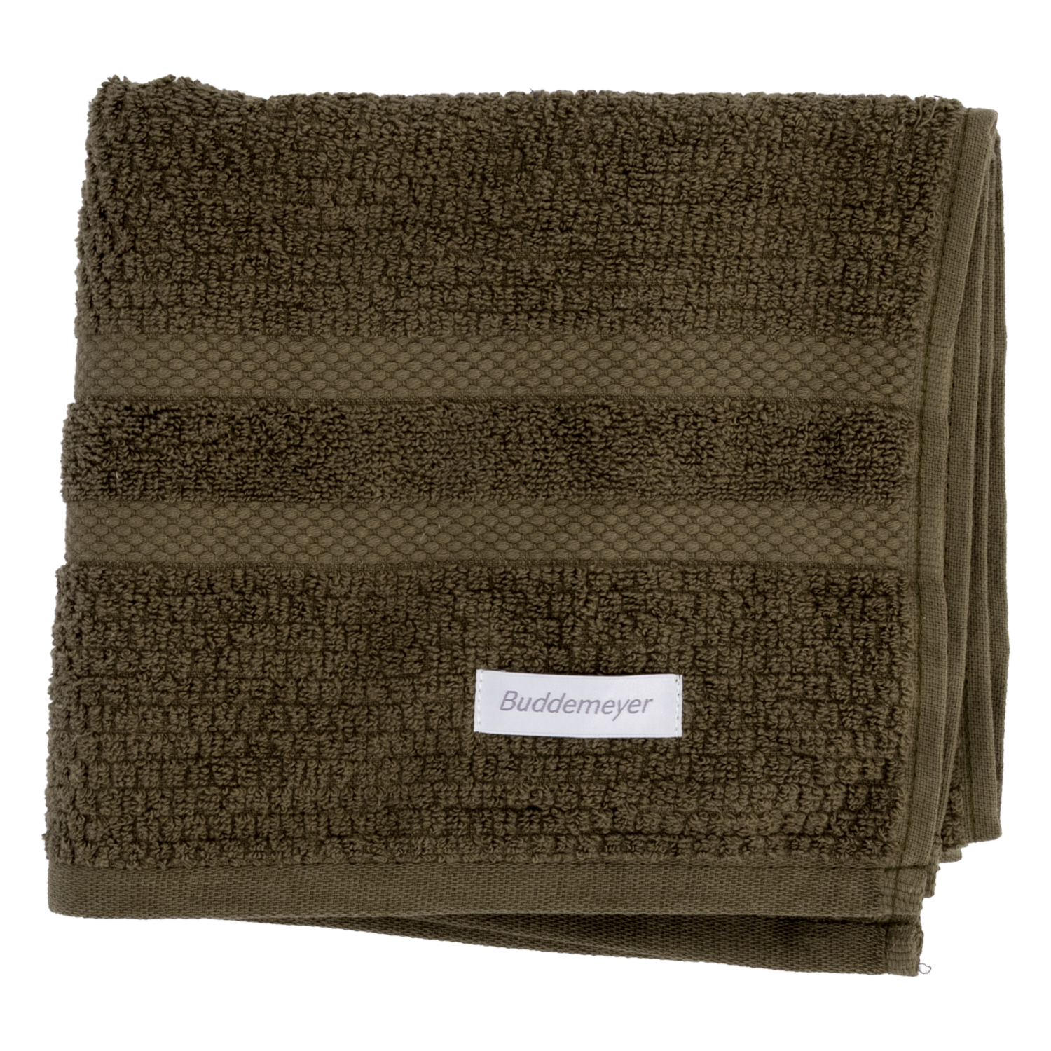Toalla De Manos Vanilla Extra Soft 410G Verde Oliva BUDDEMEYER 80X48 Cm