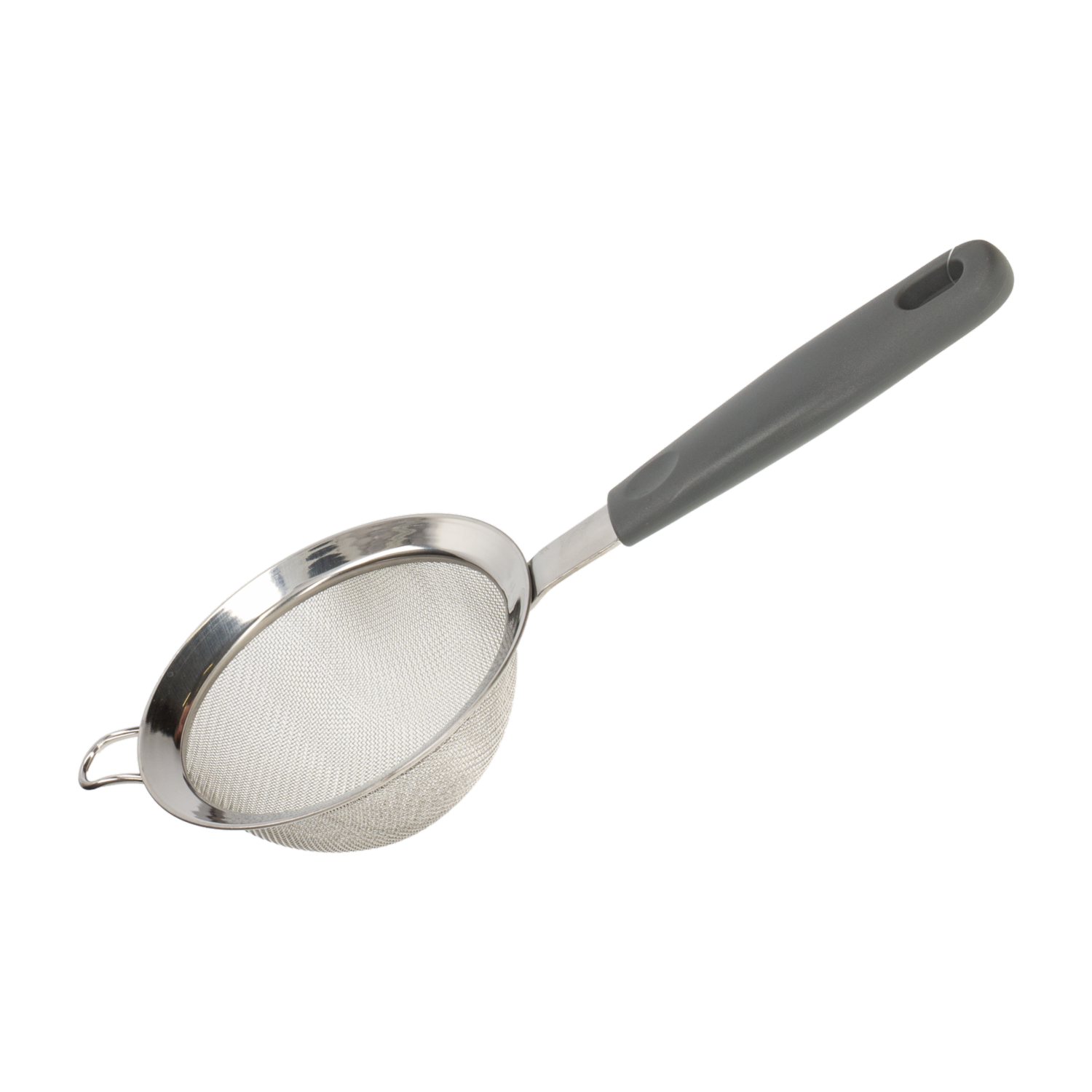 Colador Metálico Con Mango Gris FREE HOME Unidad