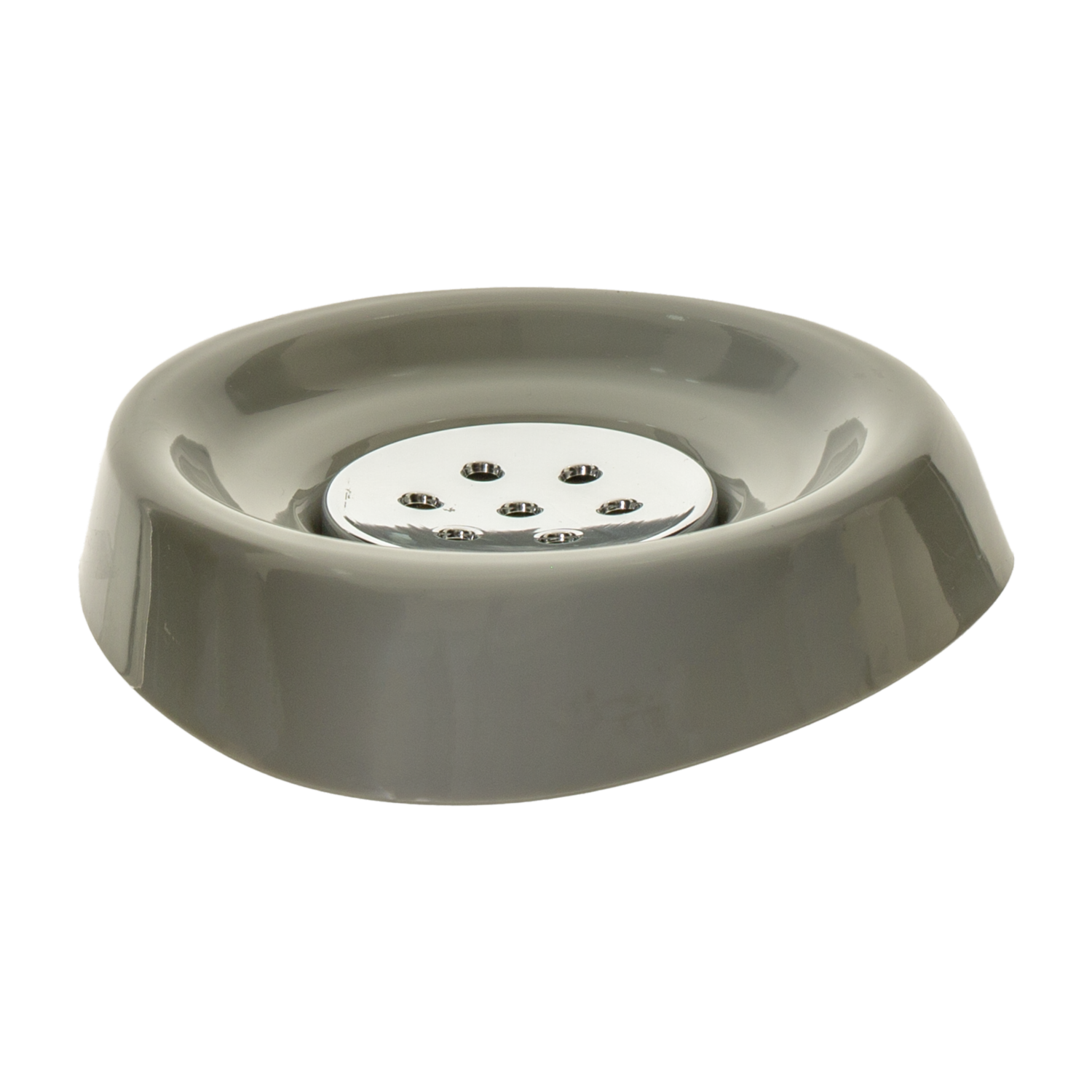 Jabonera Color Gris FREE HOME 1 Pieza