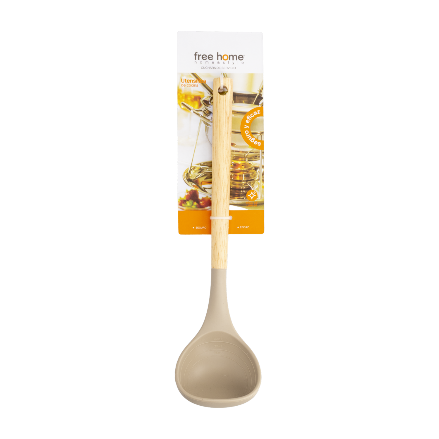 Cuchara De Servir Línea Paris Mango De Madera FREE HOME 1 Pieza