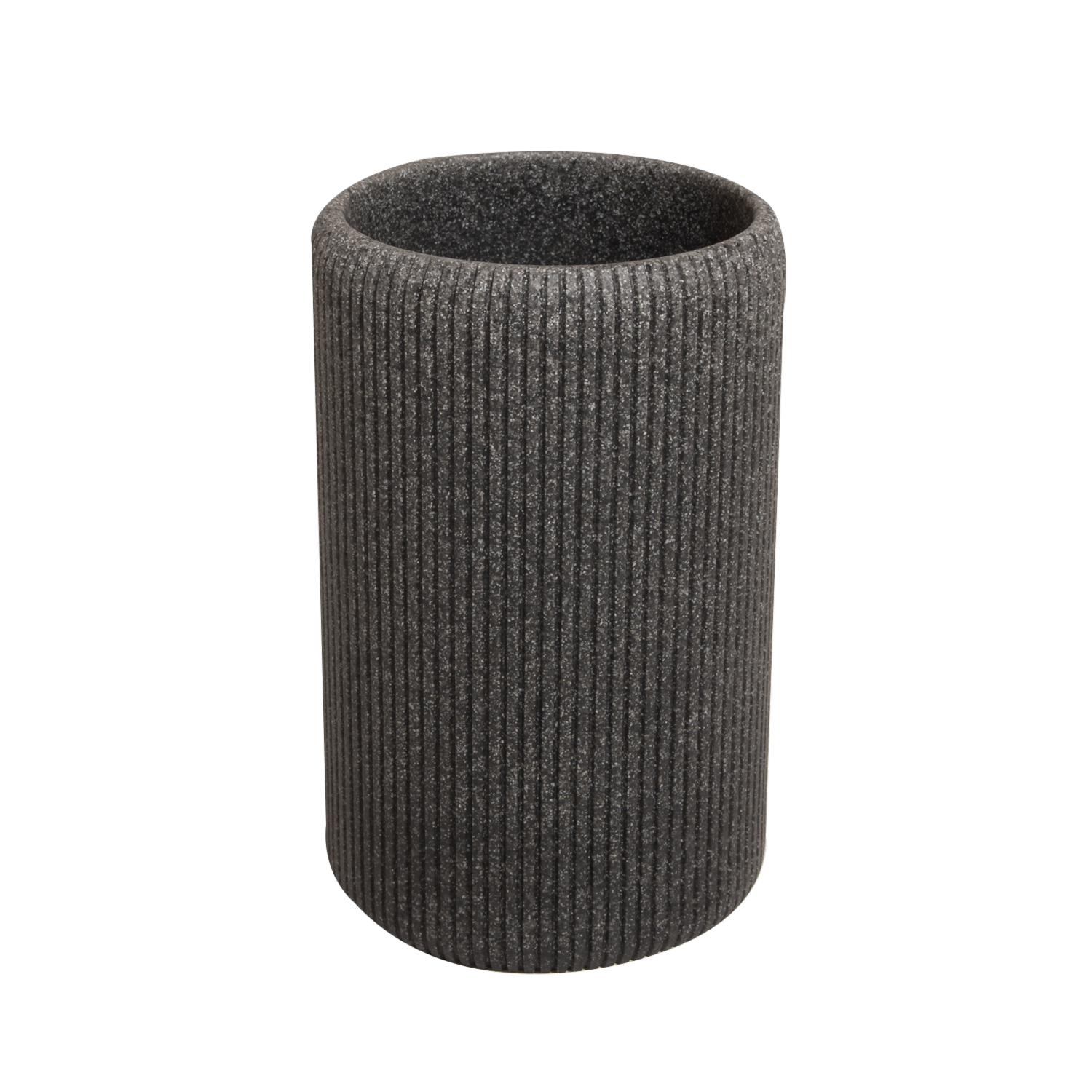 Porta Cepillos Granito Negro Nature FREE HOME 1 Pieza