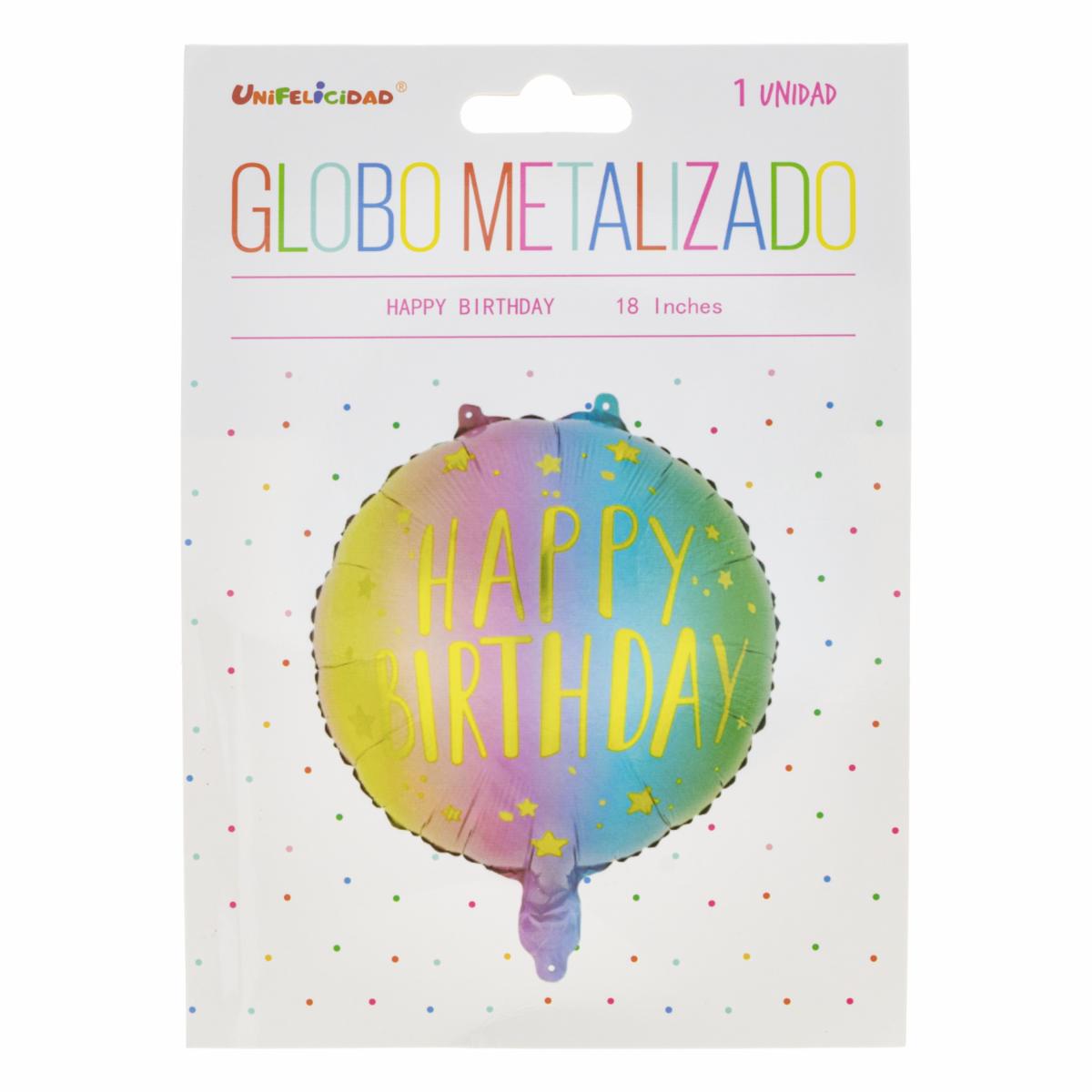 Globo Feliz Cumpleaños UNIFELICIDAD 18 Pulgadas