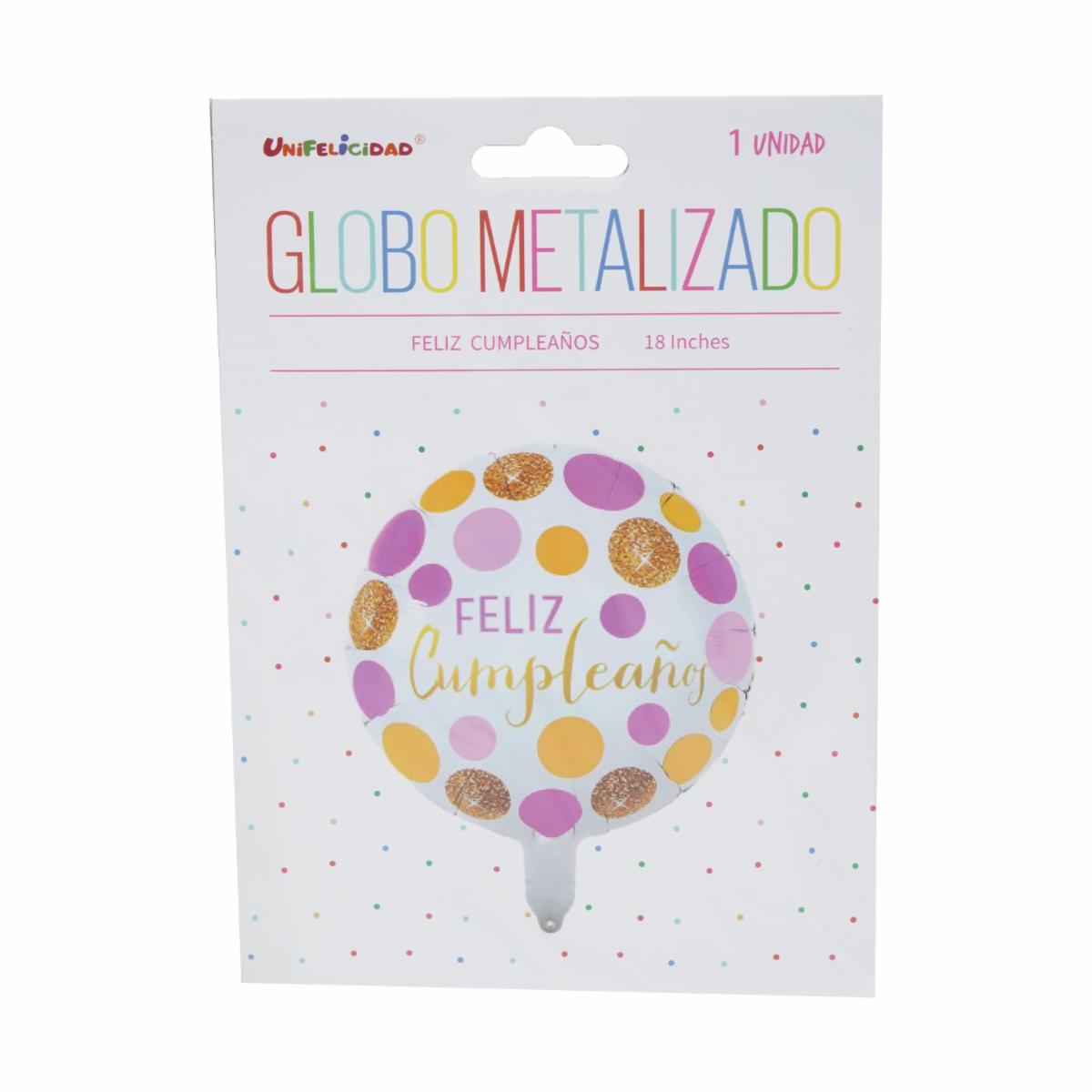 Globo Feliz Cumpleaños UNIFELICIDAD 18 Pulgadas