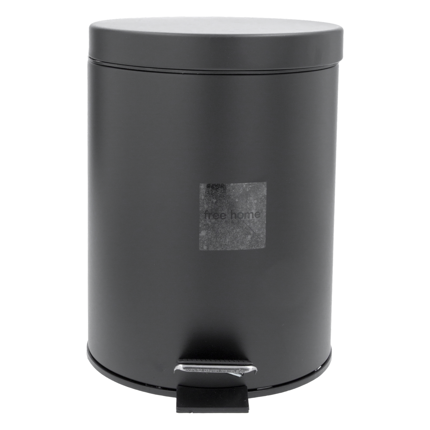 Basurero Semimate Negro FREE HOME 5 Litros