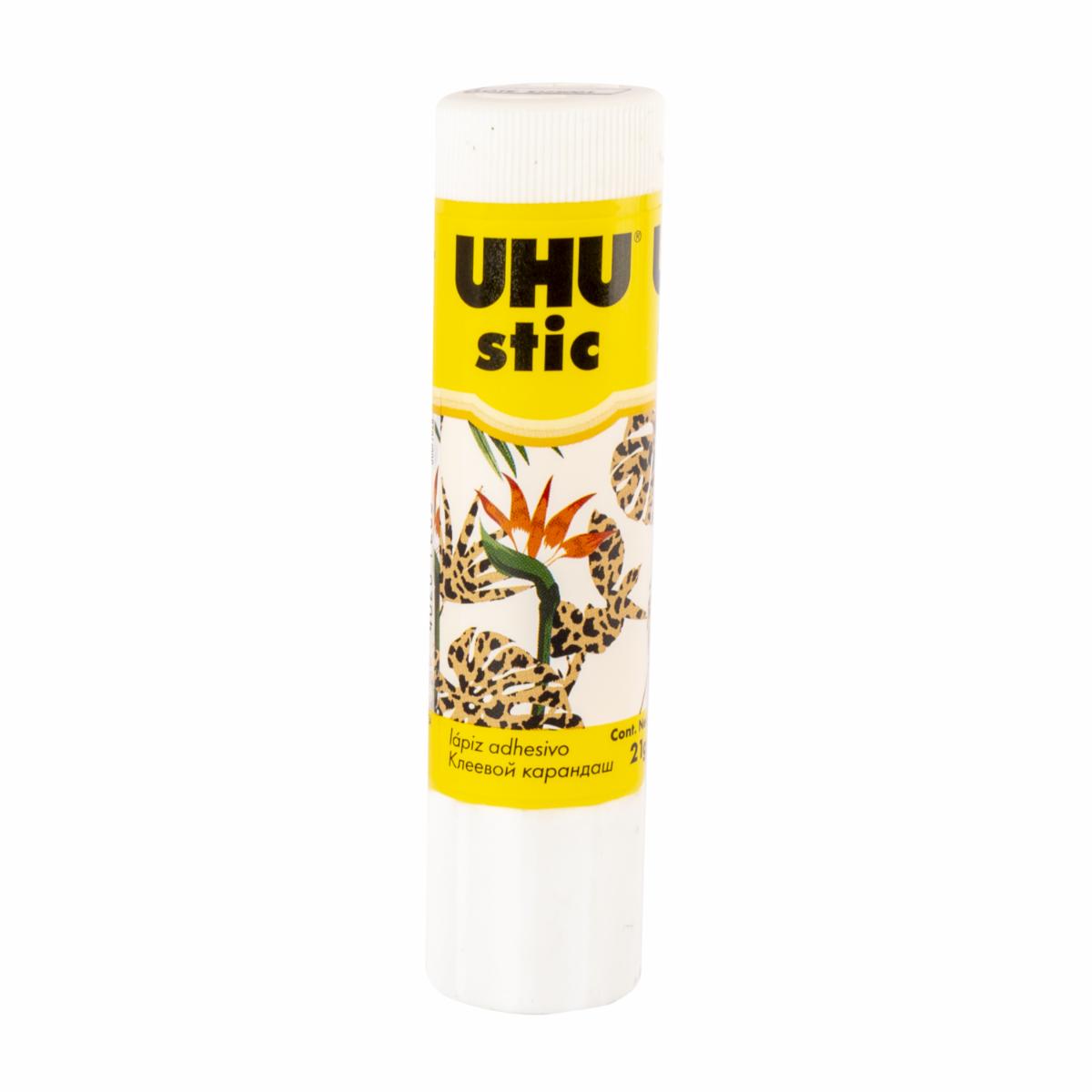 Pegamento Blanco En Barra Stick Sin Solvente UHU 21 G