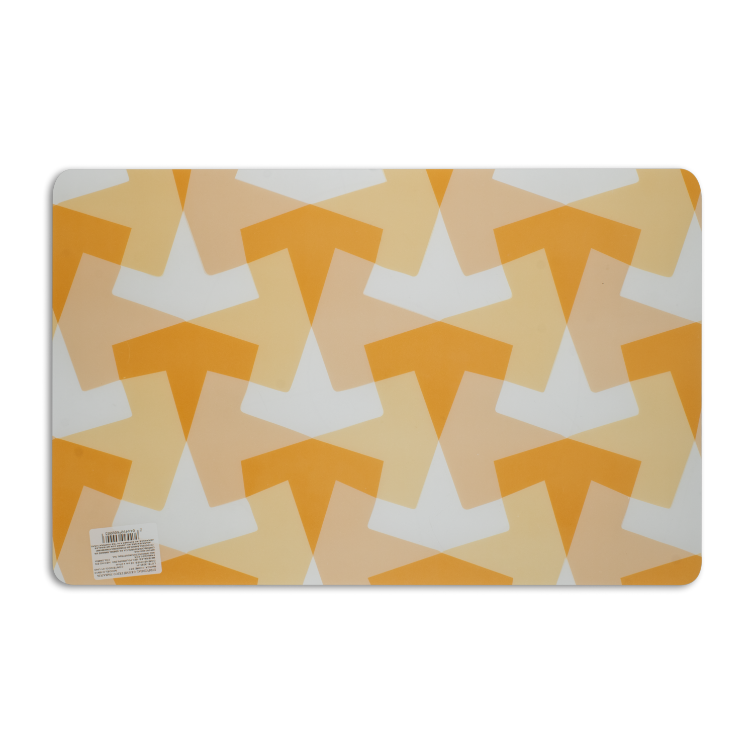 Individual Para Mesa Diseño Geométrico Color Naranja HOME SET 42 X 27 Cm