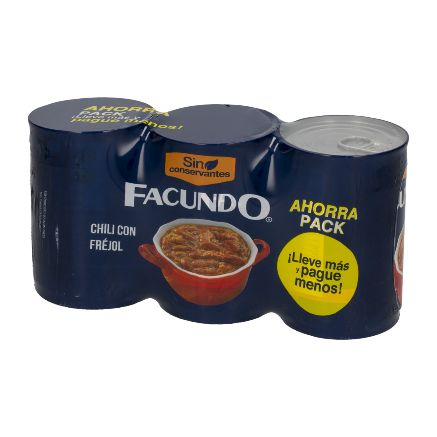 Fréjol Con Chili En Lata FACUNDO 3 X 425 G