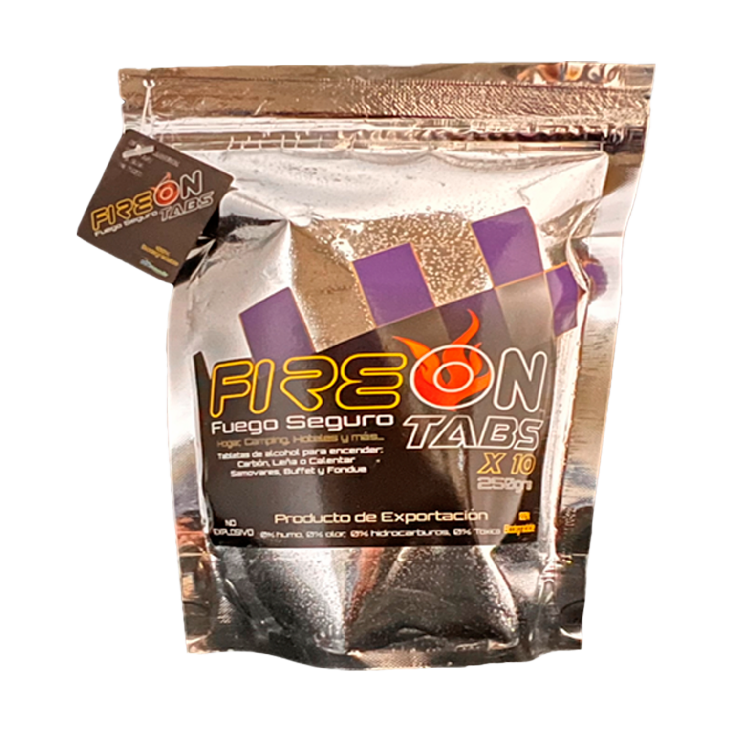 Encendedor De Carbón Y Leña Fuego Seguro Tabs FIREON 10×250 G