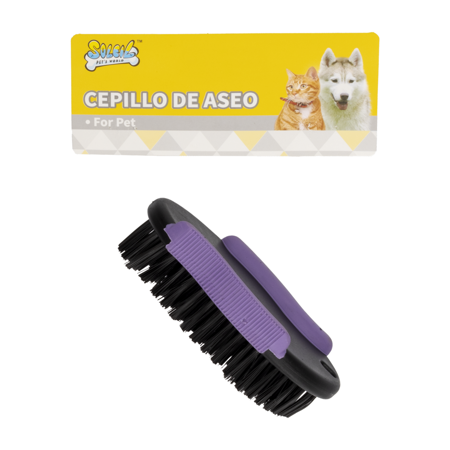 Cepillo Para Mascota De Aseo SOLEIL 1 Pieza