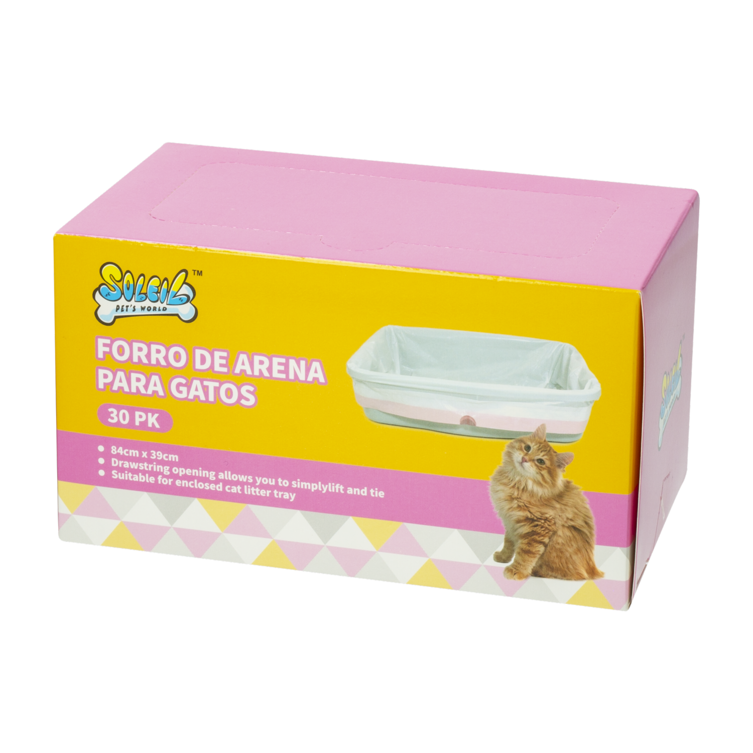 Forro Plástico Para Arenero De Gatos SOLEIL X 30 Uds