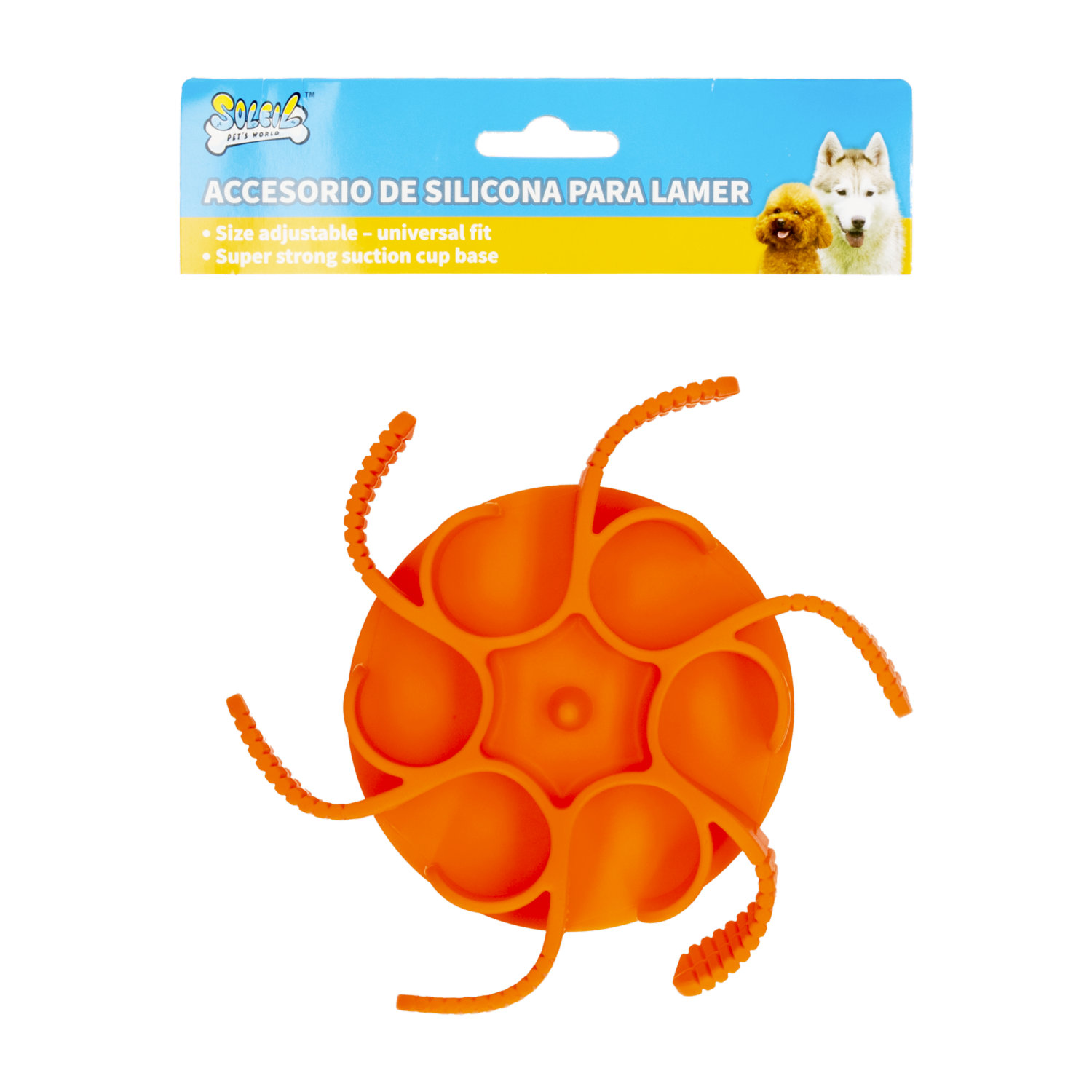 Accesorio De Silicona Para Lamer SOLEIL Naranja