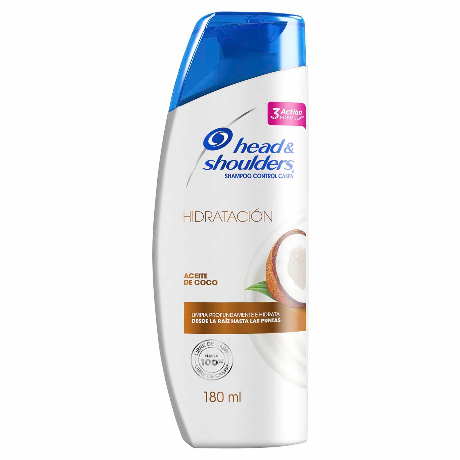 Shampoo De Cabello Hidratación Aceite De Coco HEAD & SHOULDERS 180 Ml