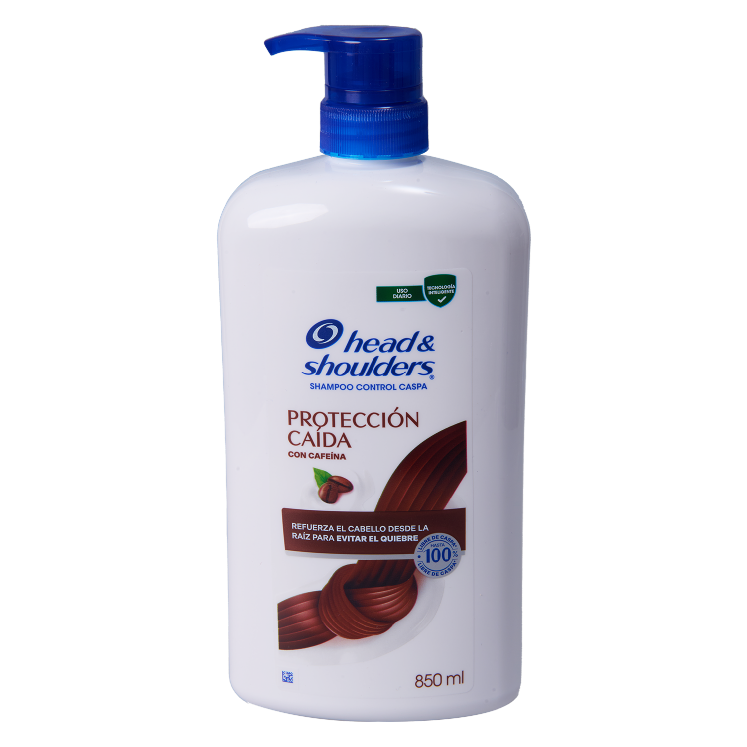 Shampoo De Cabello Control Caspa Protección Caída Con Cafeína HEAD & SHOULDERS 850 Ml