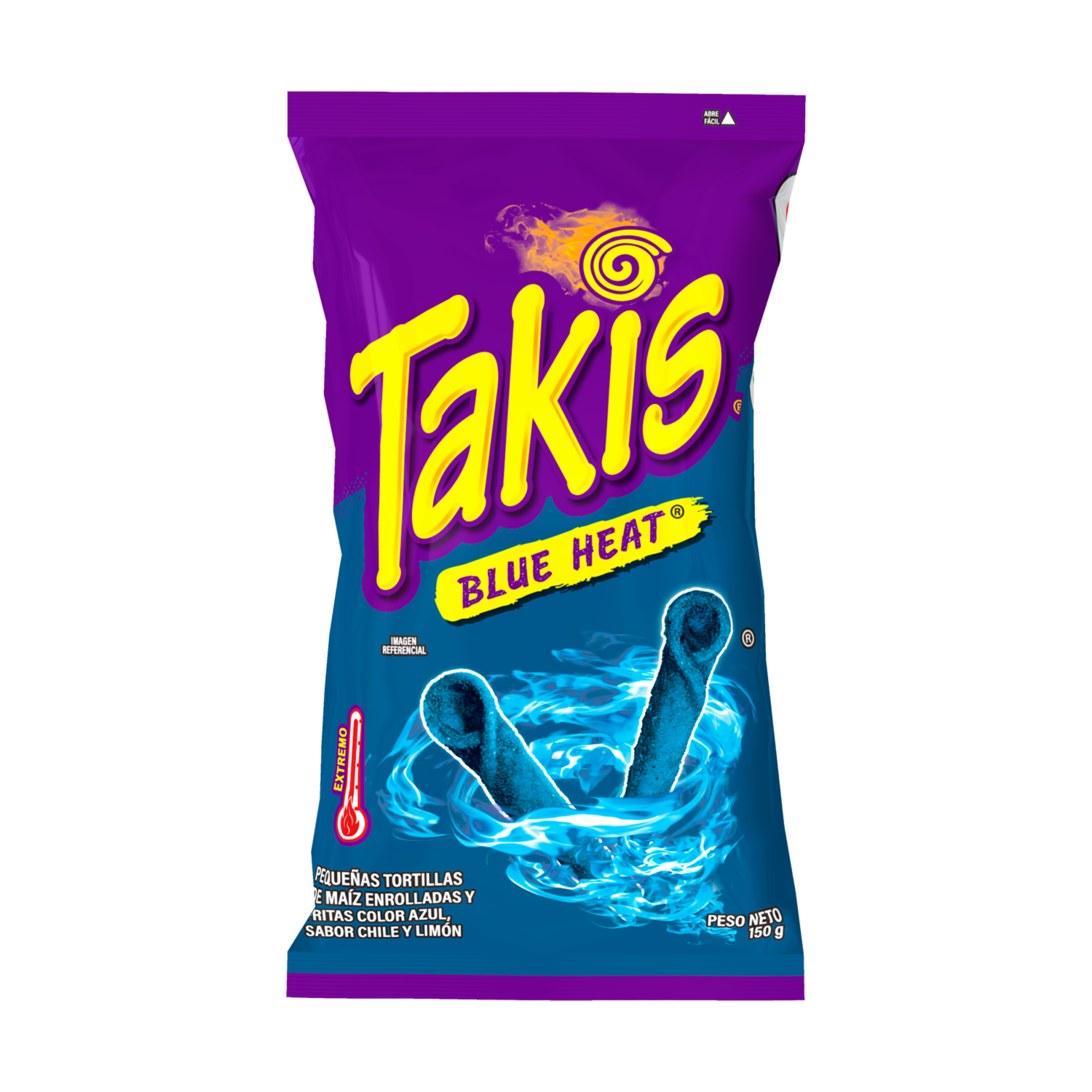 Takis Blue Heat Sabor Chile Y Limón BARCEL 150 G