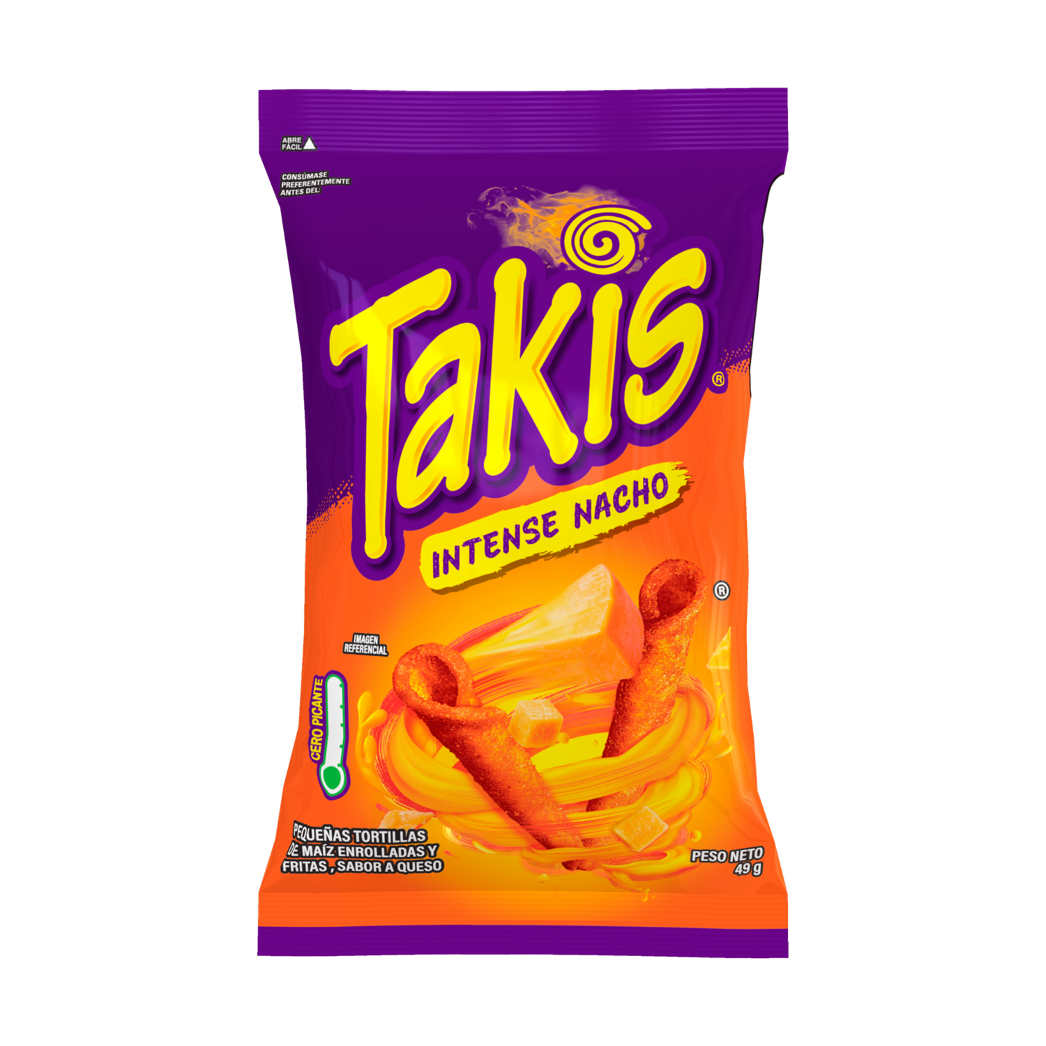 Takis Intense Sabor A Nacho BARCEL 49 G