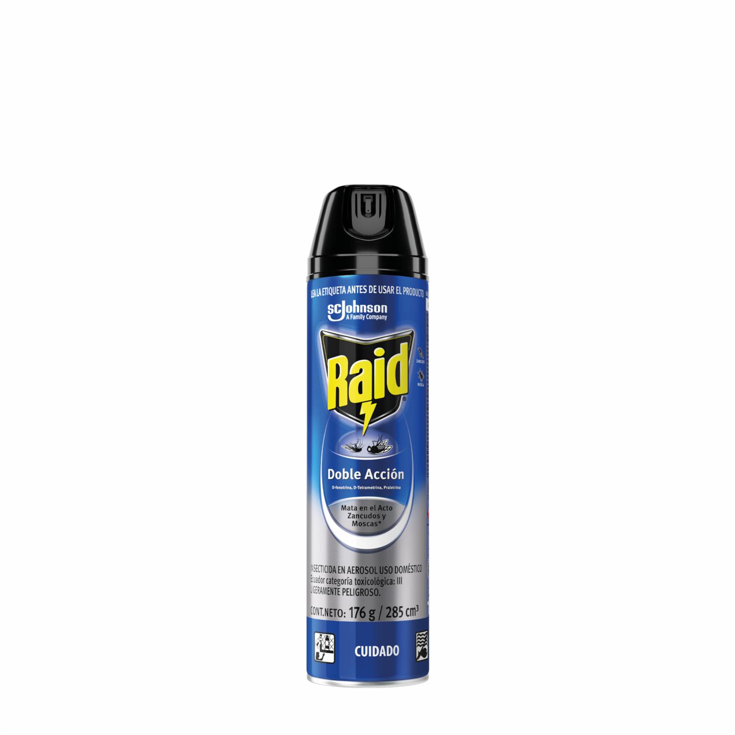 Insecticida Doble Acción Para Insectos Voladores RAID 285 Ml