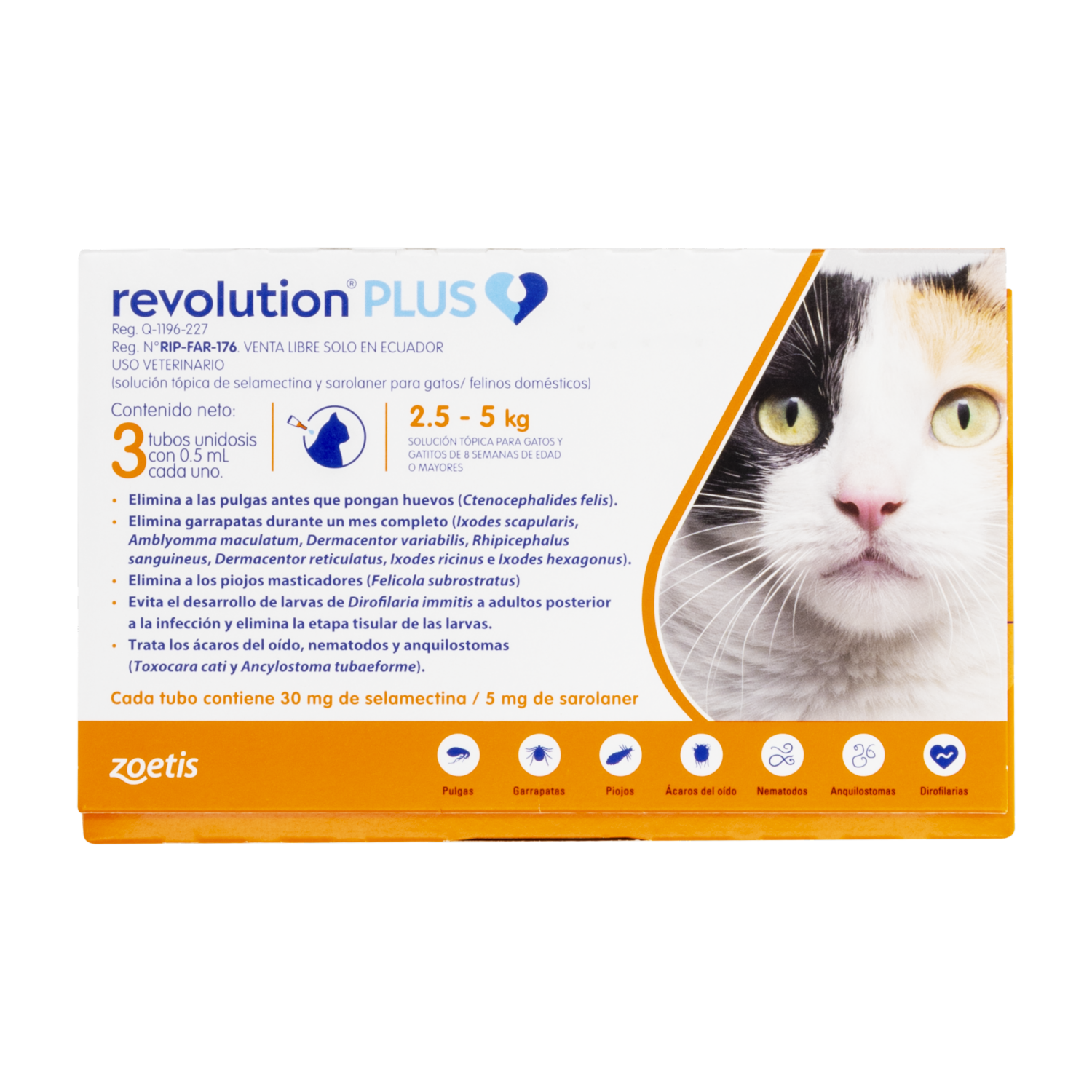 Pipetas Antipulgas Y Parásitos REVOLUTION PLUS 0,5 Ml