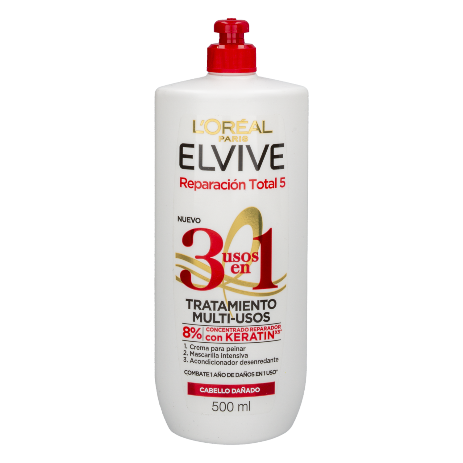 Crema Para Peinar Reparación Total 5 ELVIVE L’ORÉAL 500 Ml