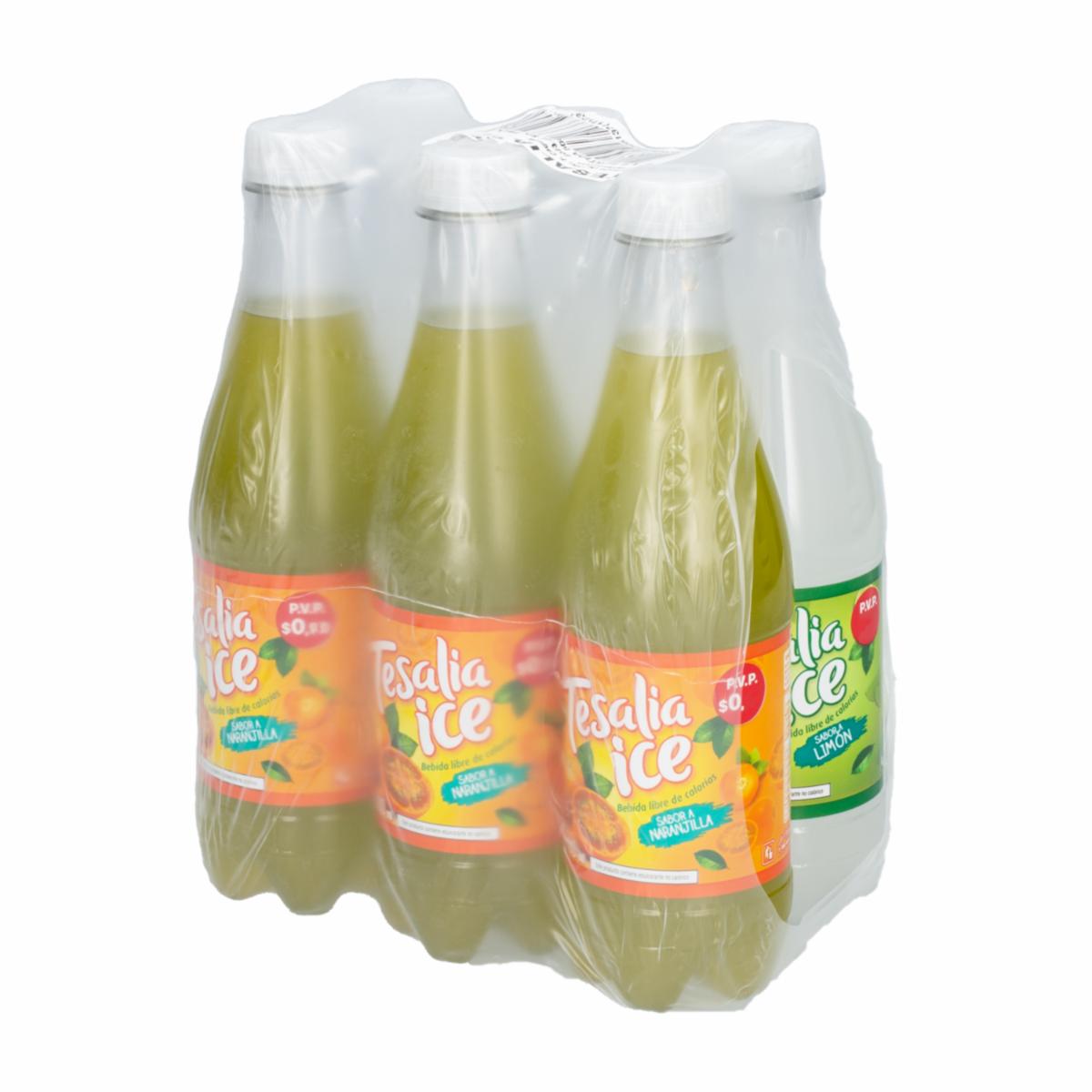 Agua Saborizada Sin Azúcar Surtido TESALIA ICE 6 X 500 Ml