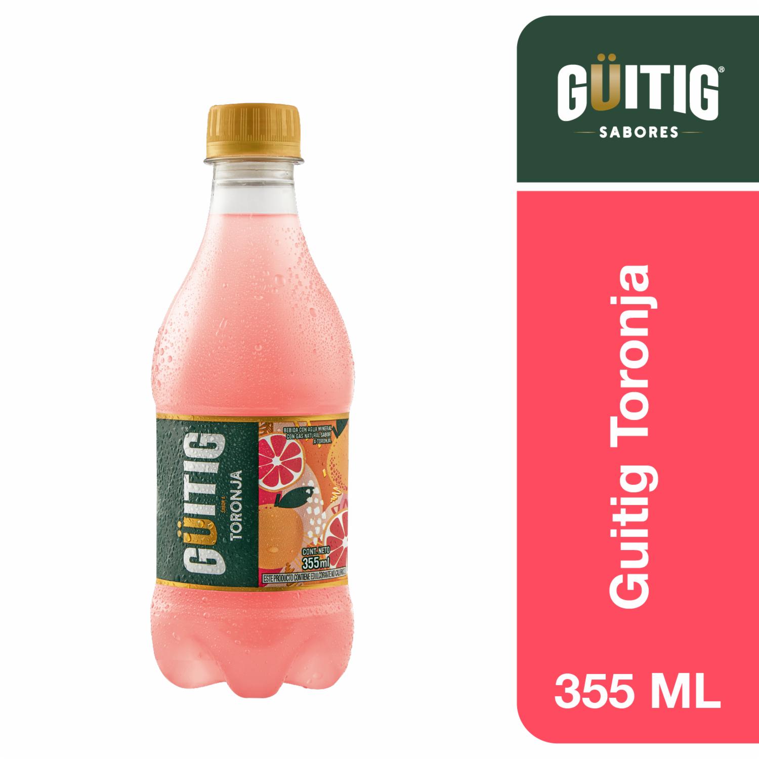 Agua Con Gas Saborizada Toronja GÜITIG 500 Ml