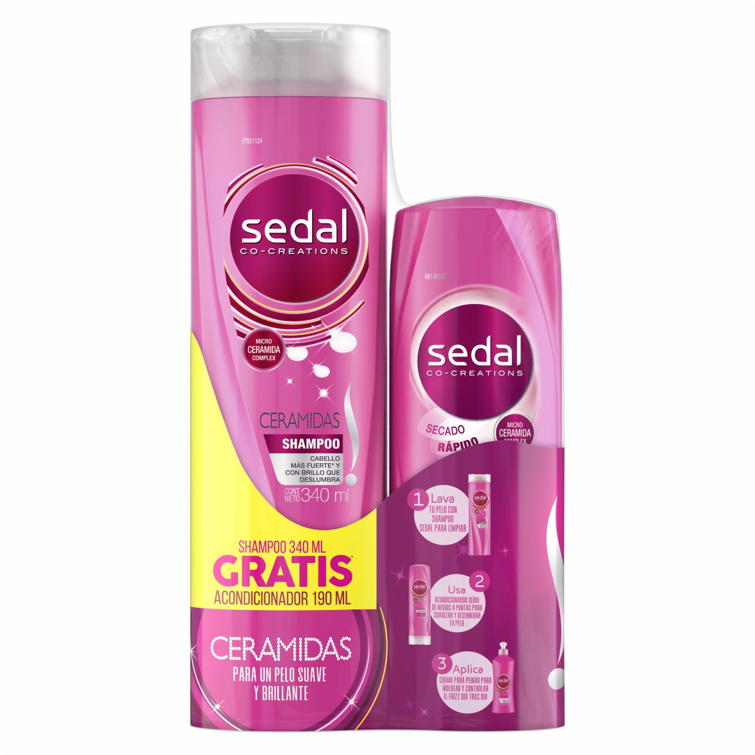 Shampoo Y Acondicionador Con Ceramidas SEDAL 2 x 340 Ml