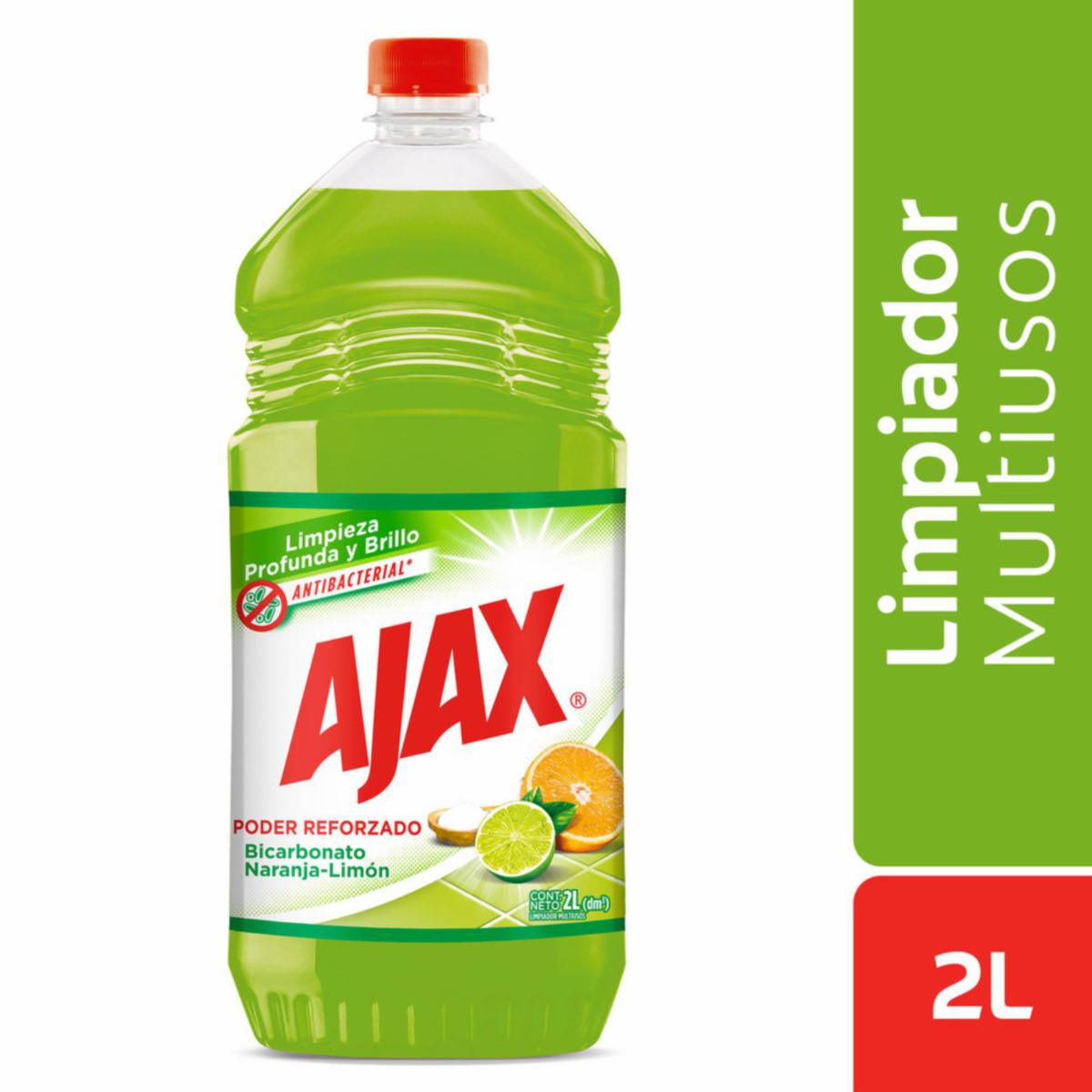 Desinfectante Bicarbonato Naranja Y Limón AJAX 2000 Ml