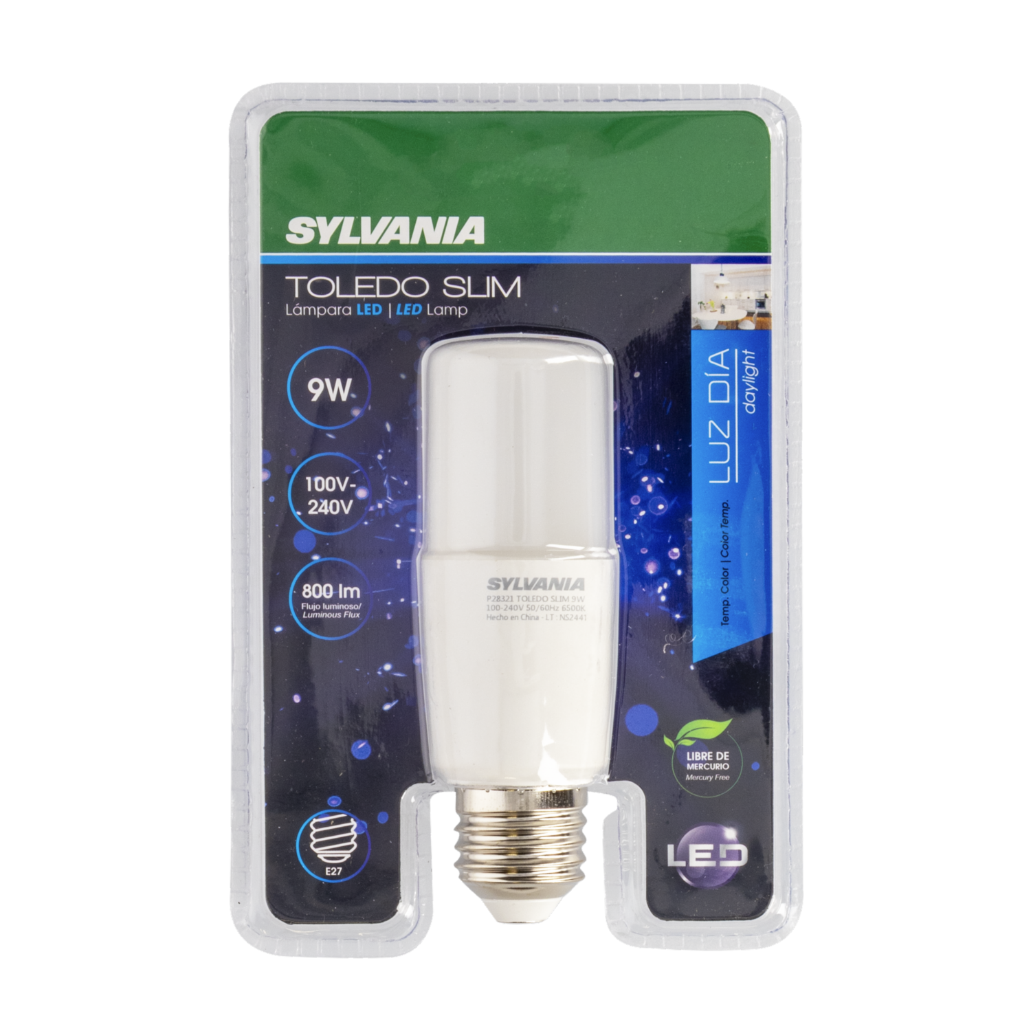 Foco Slim 9W Luz Dia 15 SYLVANIA Unidad