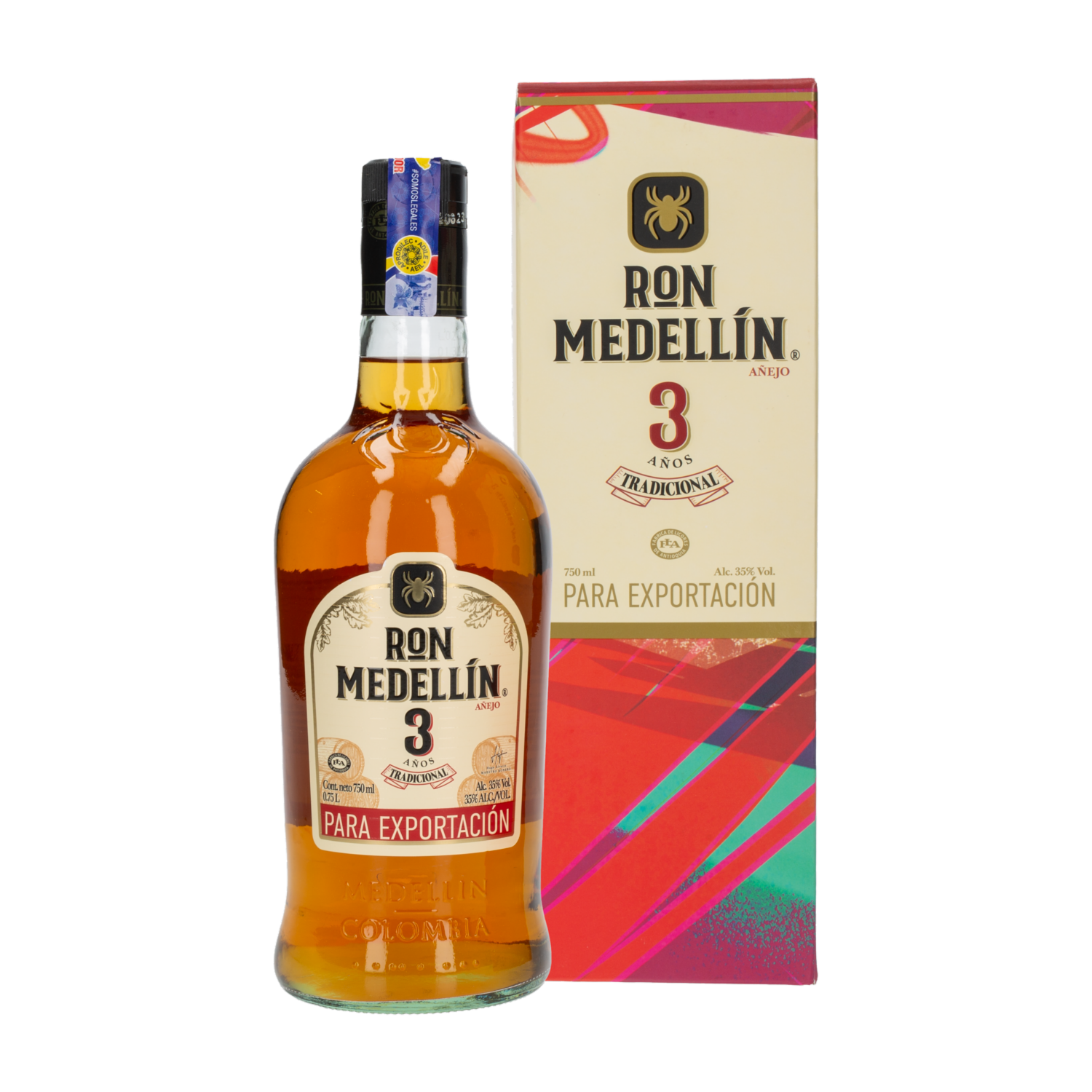 Ron Añejo 3 Años RON MEDELLÍN 750 ML