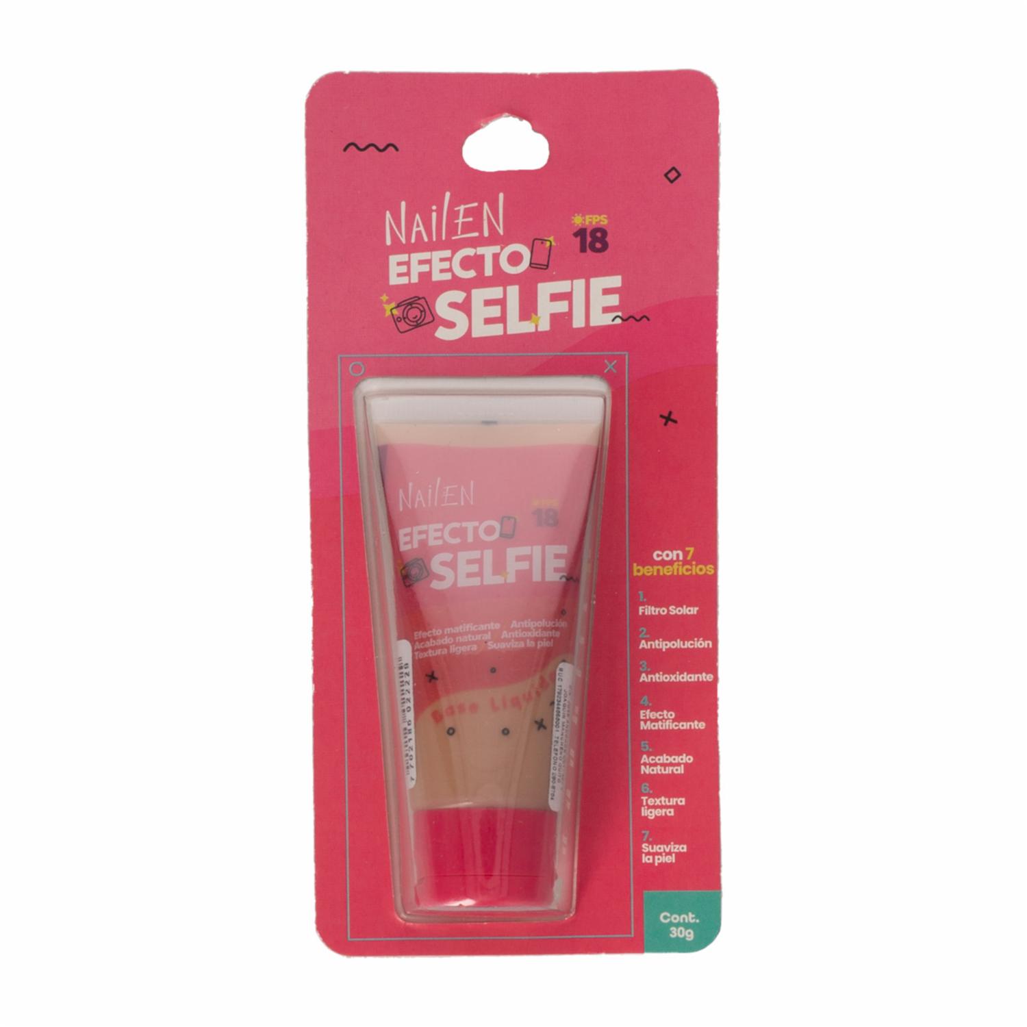 Base De Maquillaje Líquido Efecto Selfie N.3 NAILEN 30 G