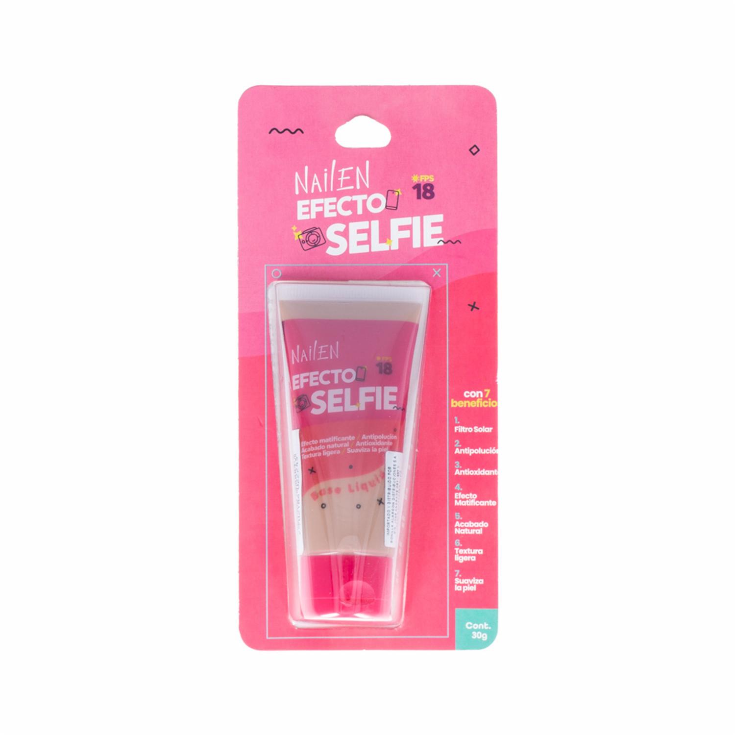 Base De Maquillaje Líquido Efecto Selfie N.4 NAILEN 30 G