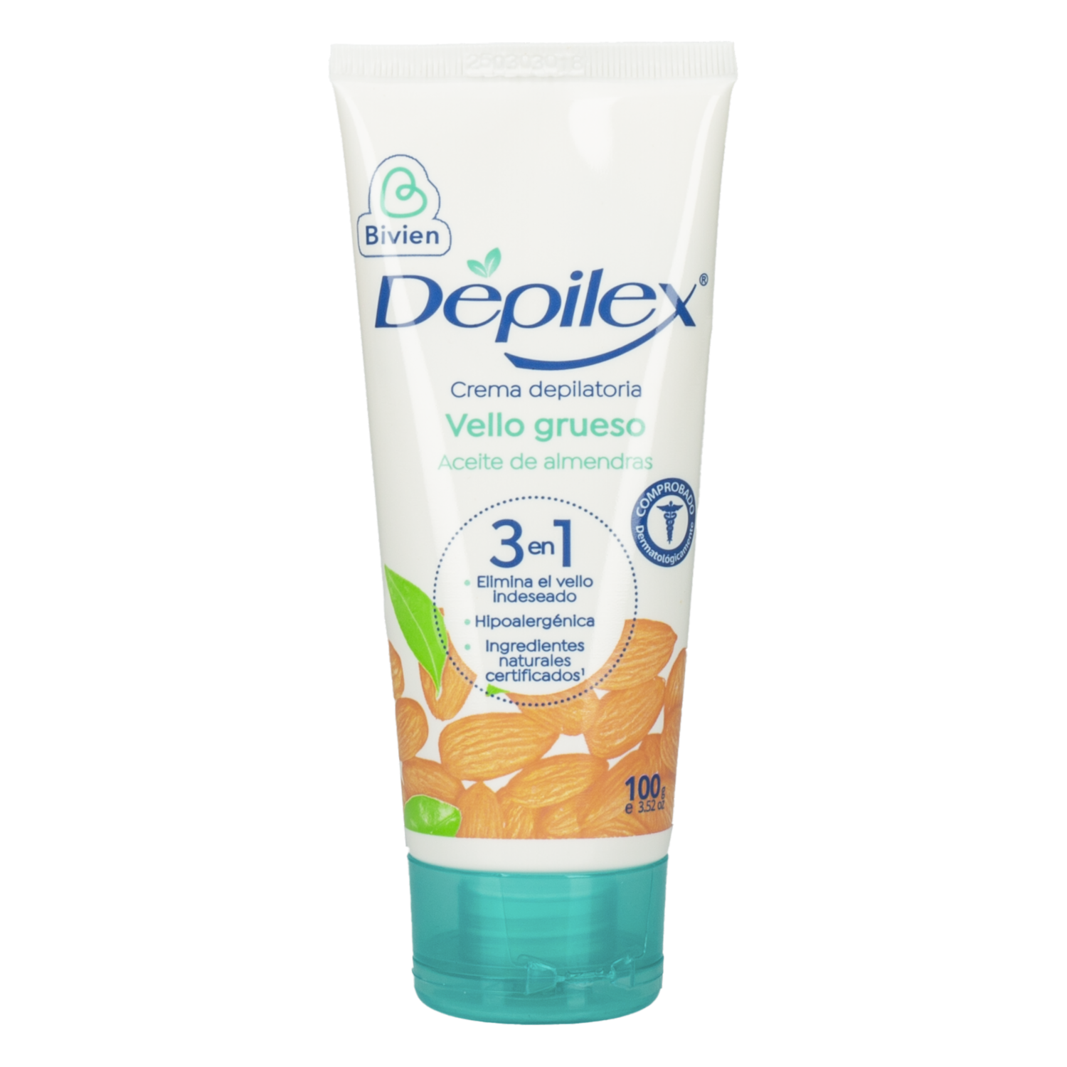 Crema Depilatoria Corporal Para Vello Grueso Con Aceite De Almendras 3 En 1 DEPILEX 100 G