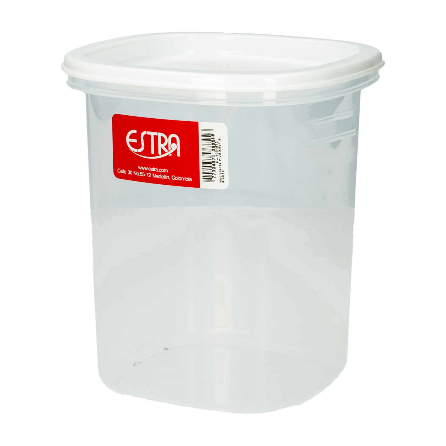 Recipiente Plus Alto Blanco ESTRA 1,5 L
