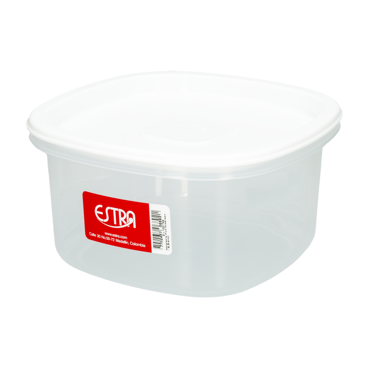 Repostero Plus Cuadrado Blanco ESTRA 1,5 Litros