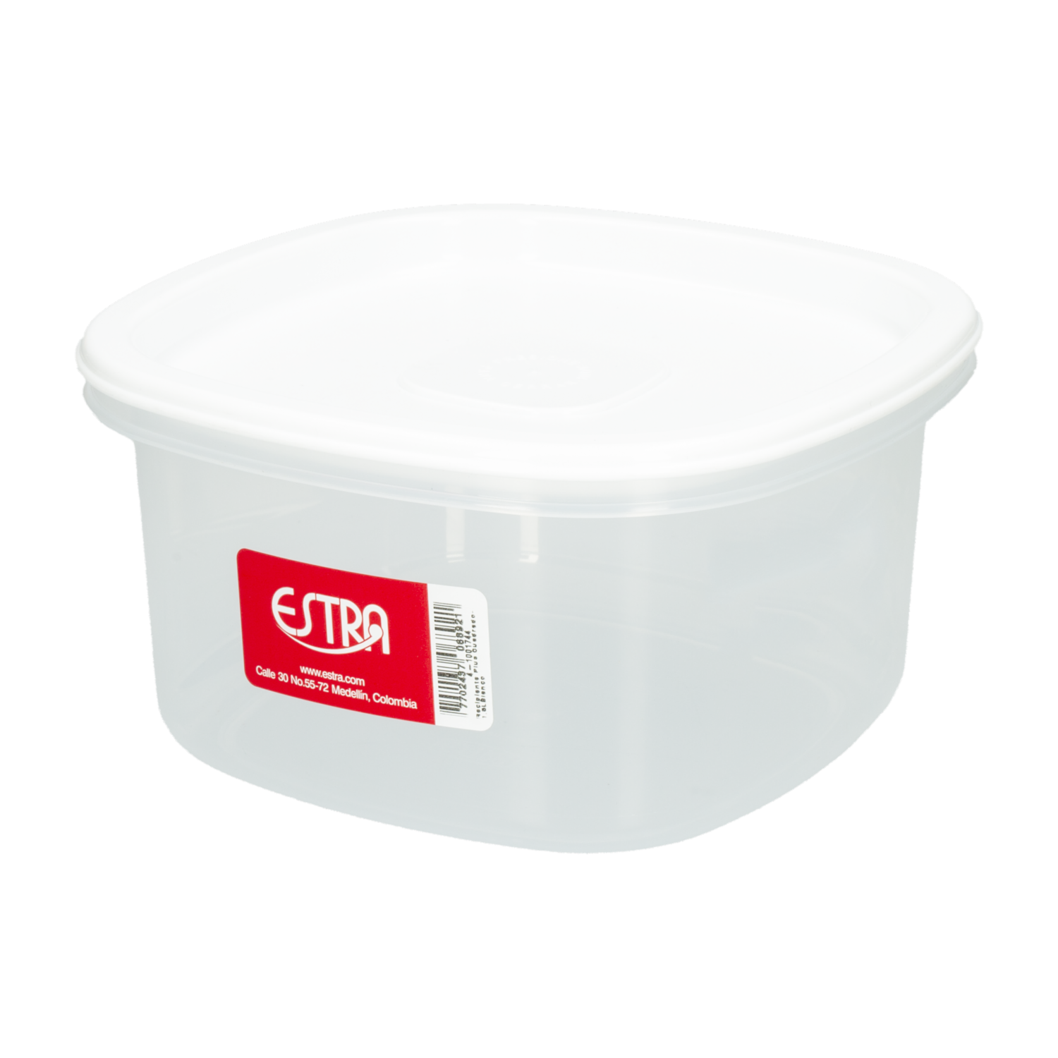 Repostero Plus Cuadrado Blanco ESTRA 2,5 Litros