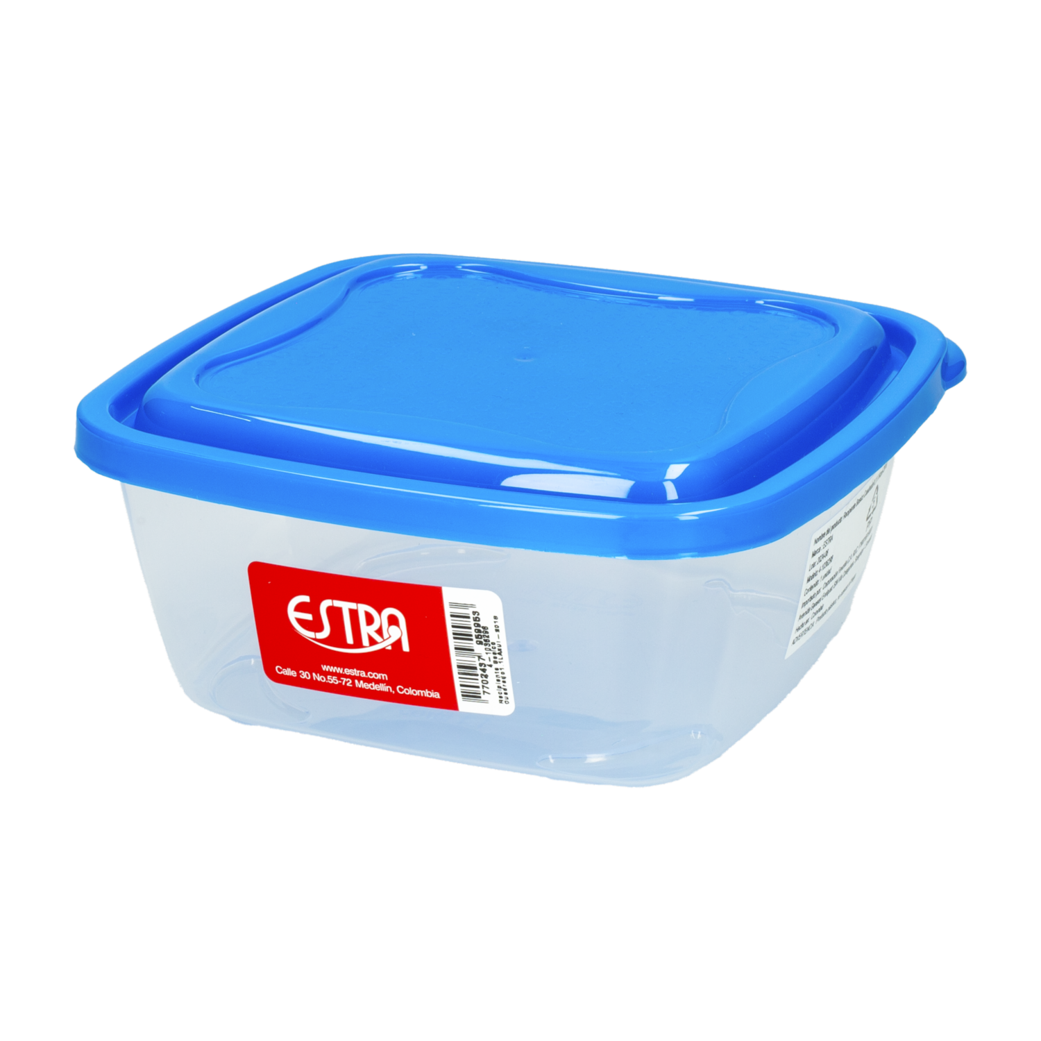 Repostero Básico Cuadrado Azul ESTRA 1,1 Litros