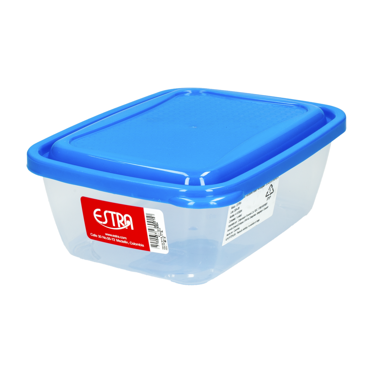 Repostero Básico Rectangular Azul ESTRA 1,2 Litros
