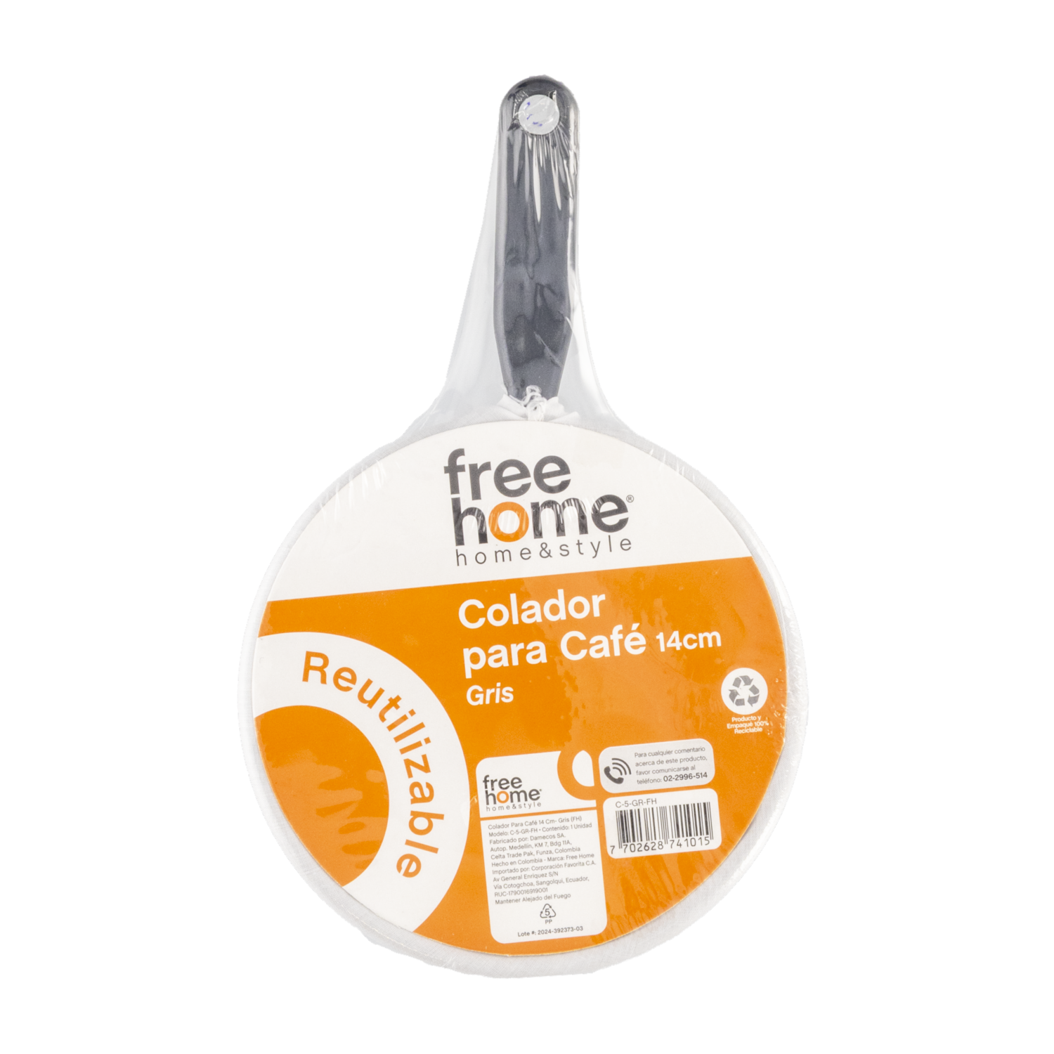 Colador Para Café Reutilizable FREE HOME 14 Cm