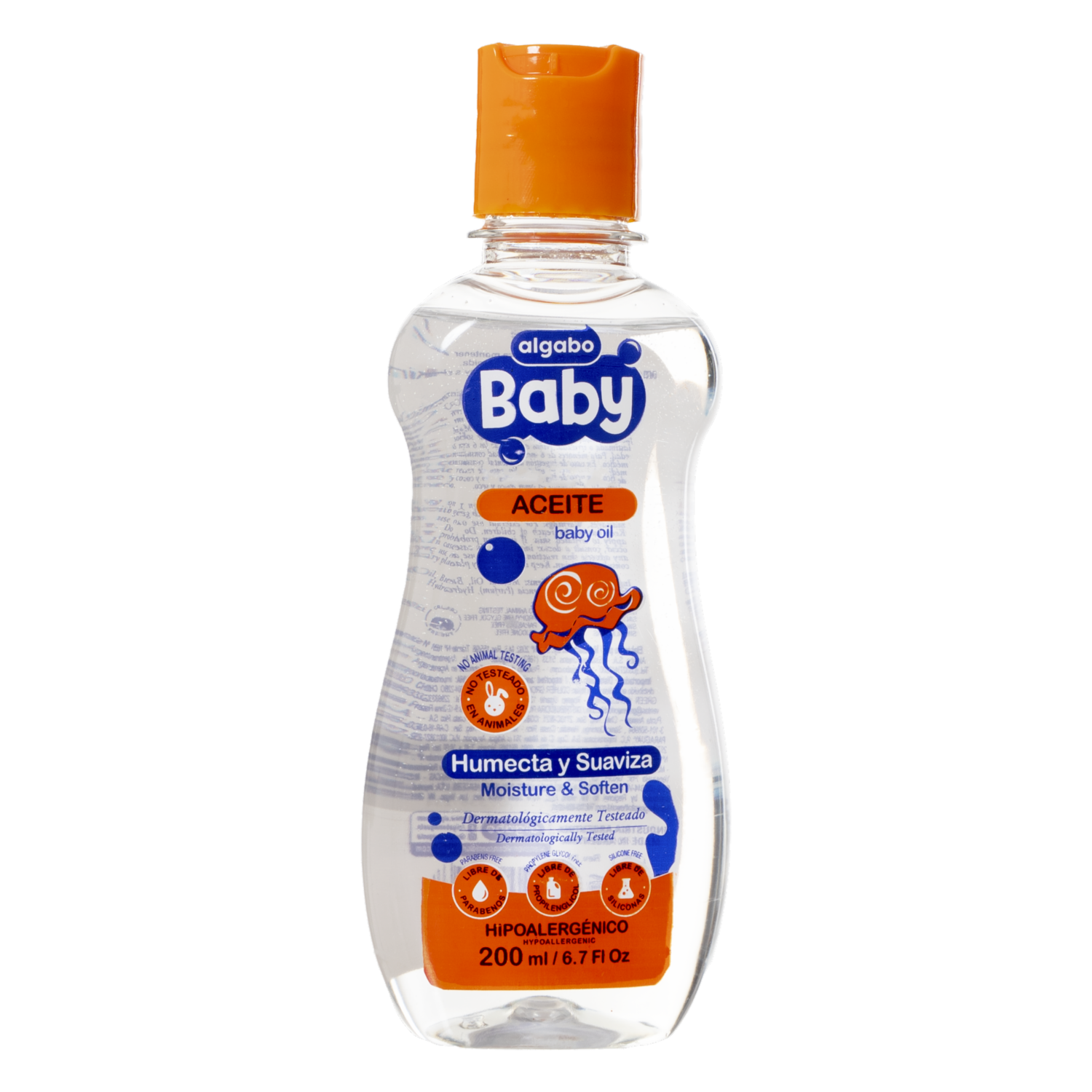 Aceite Corporal Para Bebé Humecta Y Suaviza ALGABO 200 Ml