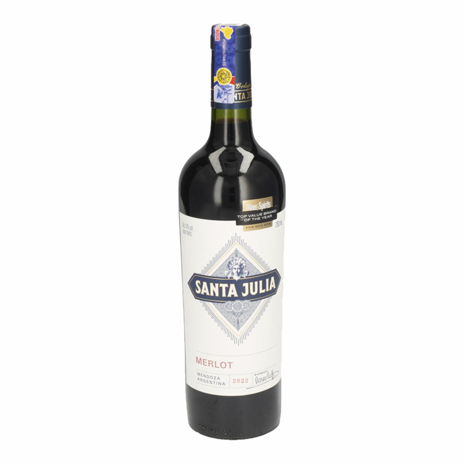 Vino Tinto Merlot SANTA JULIA 750 Ml