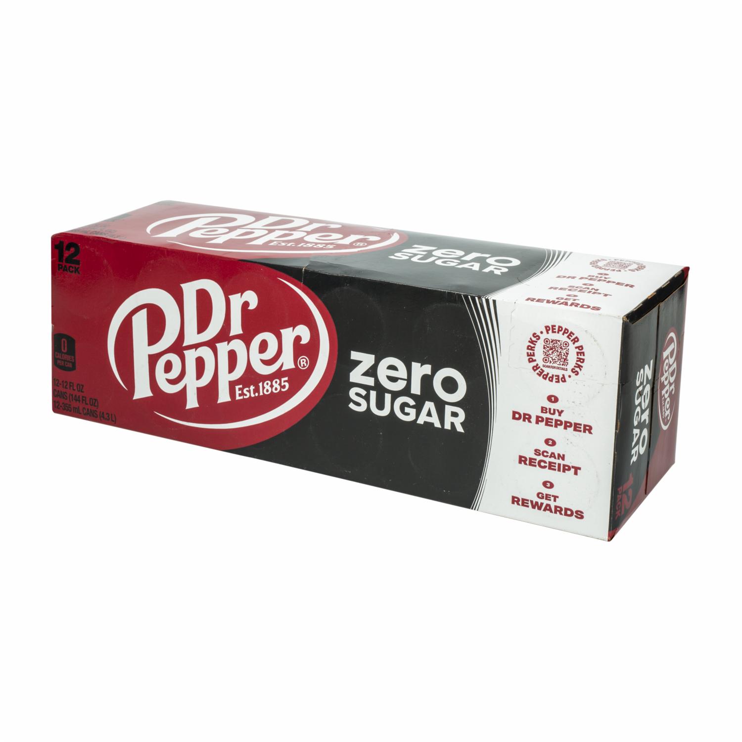 Bebida Gaseosa Sin Azúcar DR PEPPER 12 X 355 Ml