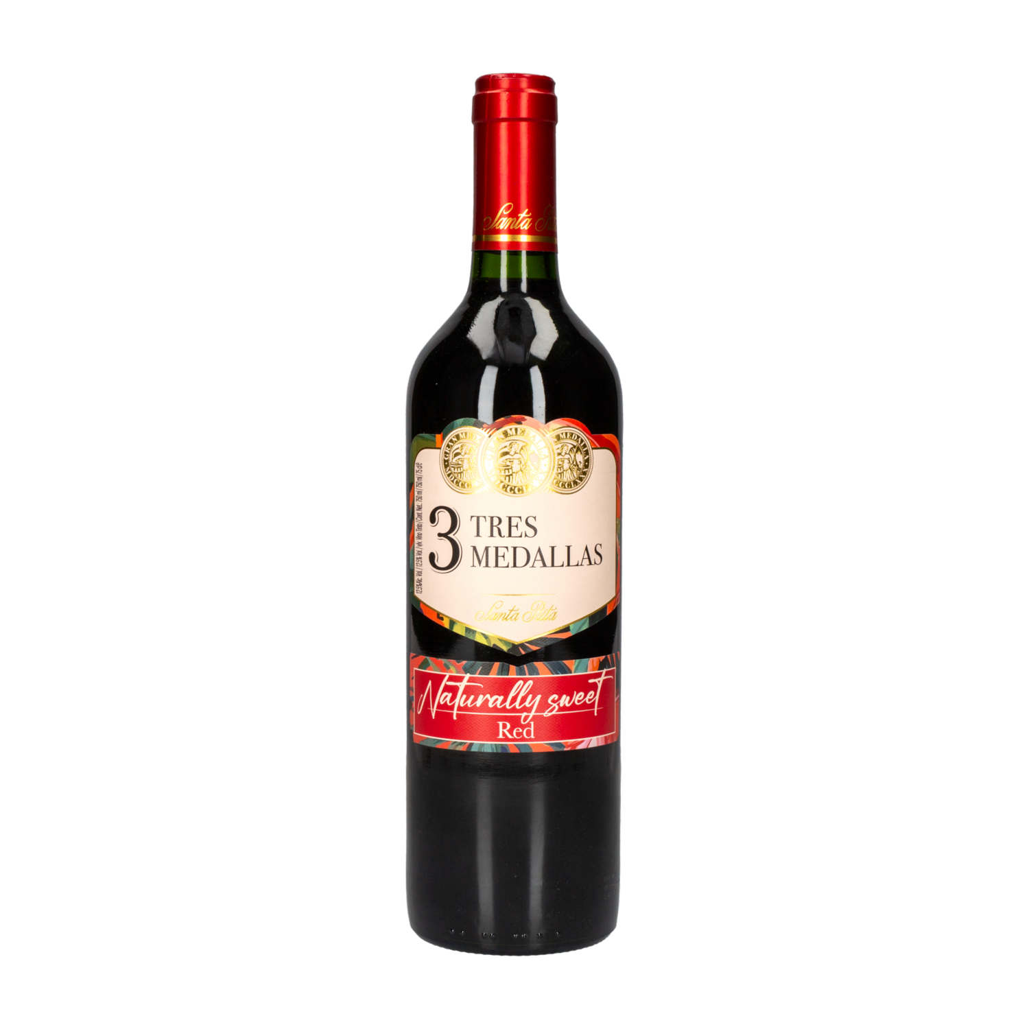 Vino Tinto Sweet Red TRES MEDALLAS 750 Ml