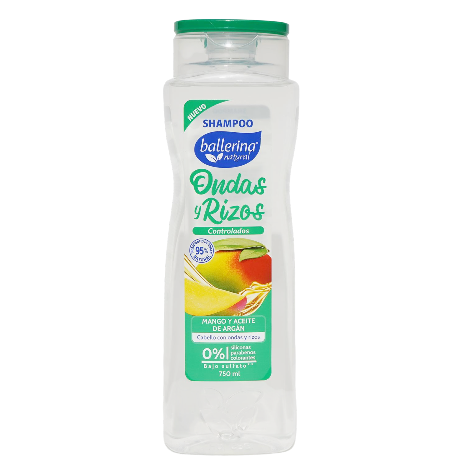 Shampoo De Cabello Ondas Y Rizos Controlados BALLERINA 750 Ml