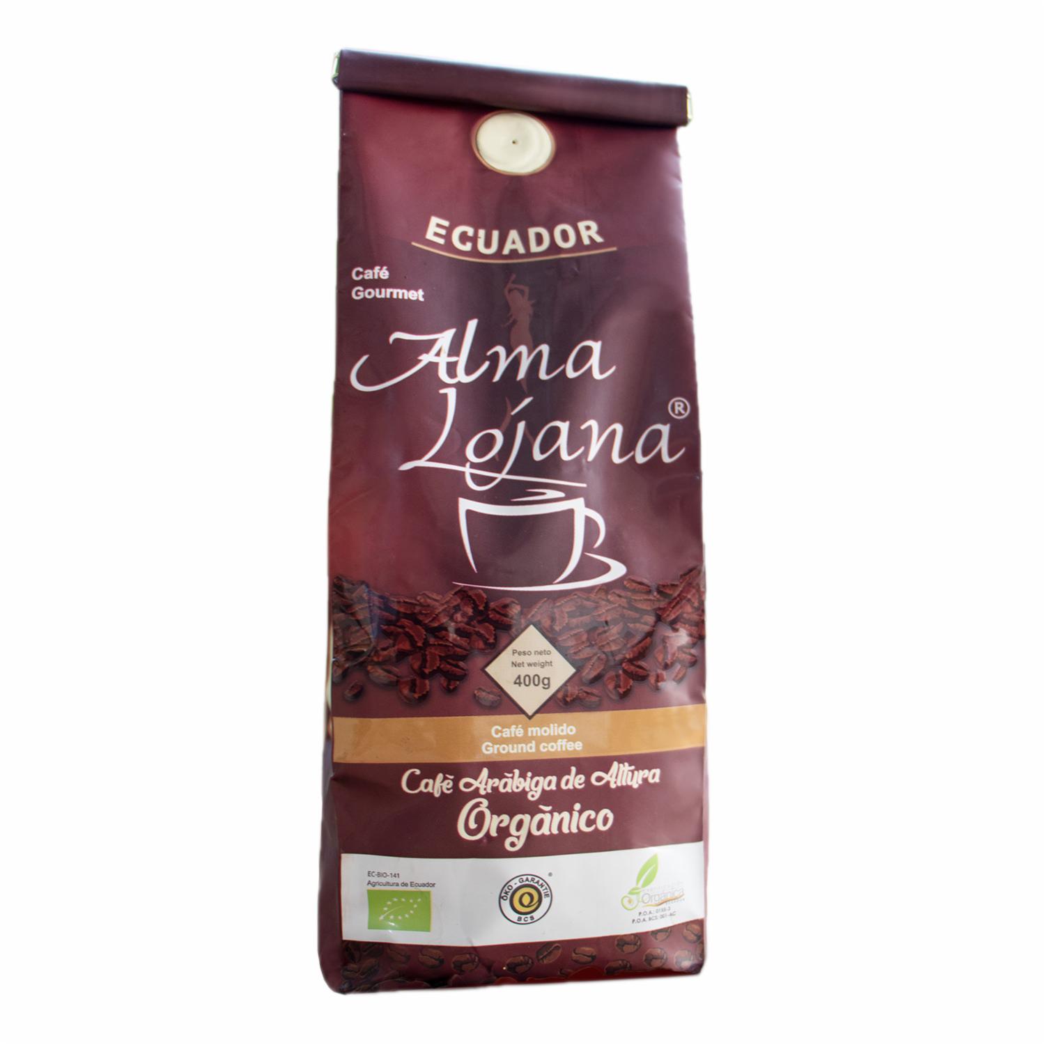 Café Molido Orgánico ALMA LOJANA 400 G