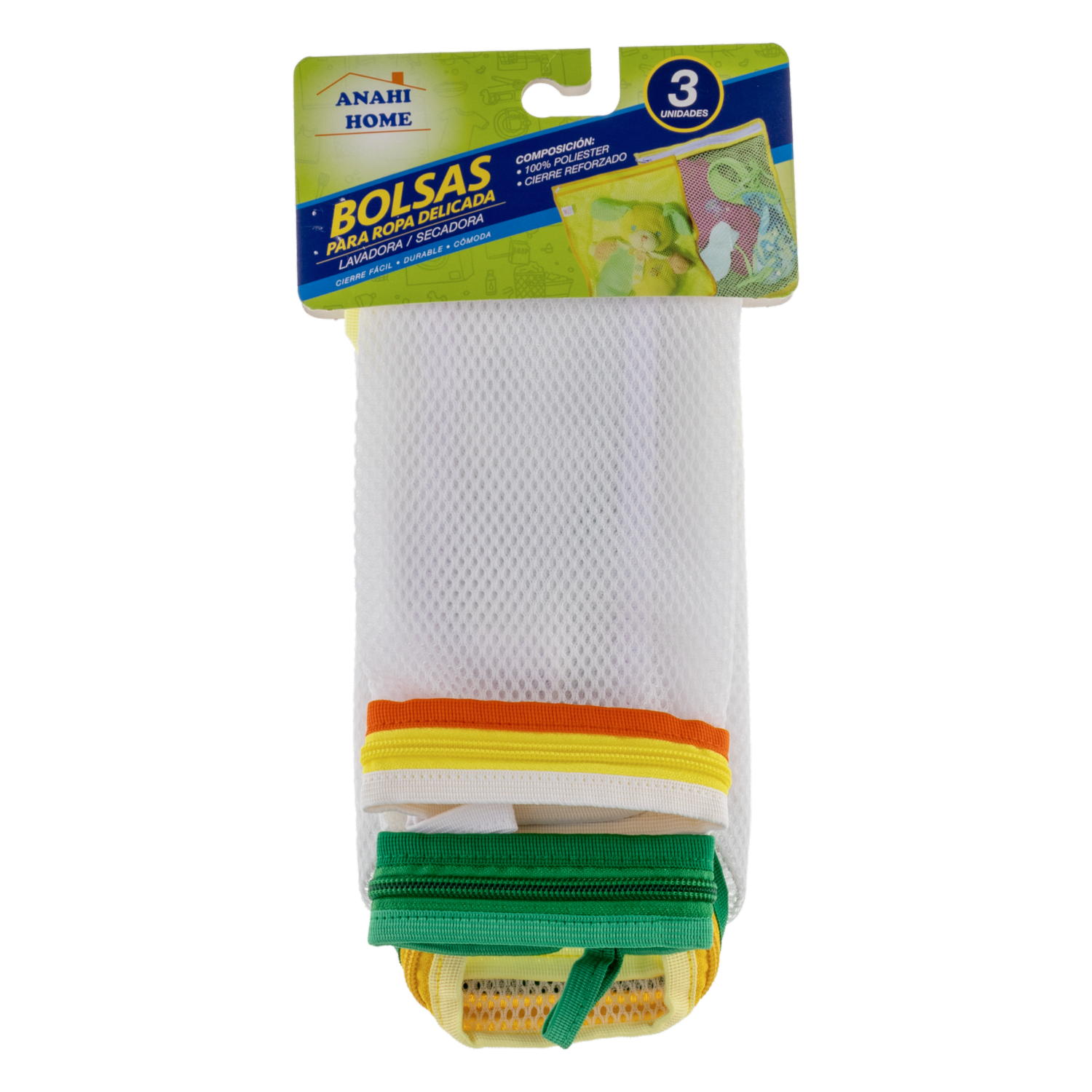 Juego Bolsas Para Lavar Ropa Delicada Lavadora ANAHI HOME X 3 Uds