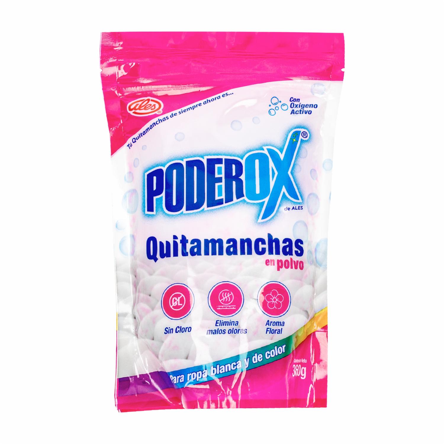Quitamanchas Para Ropa Blanca Y De Color En Polvo PODEROX 360  G