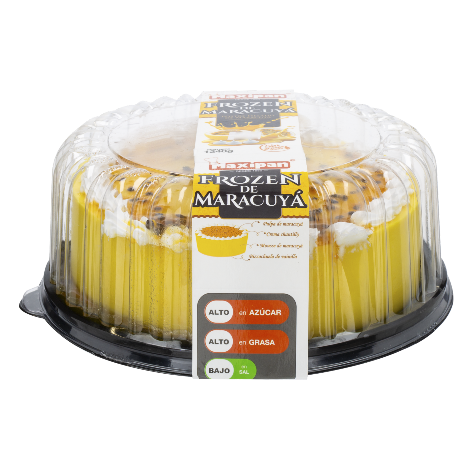 Torta Helada Frozen De Maracuyá MAXIPAN 1240 G