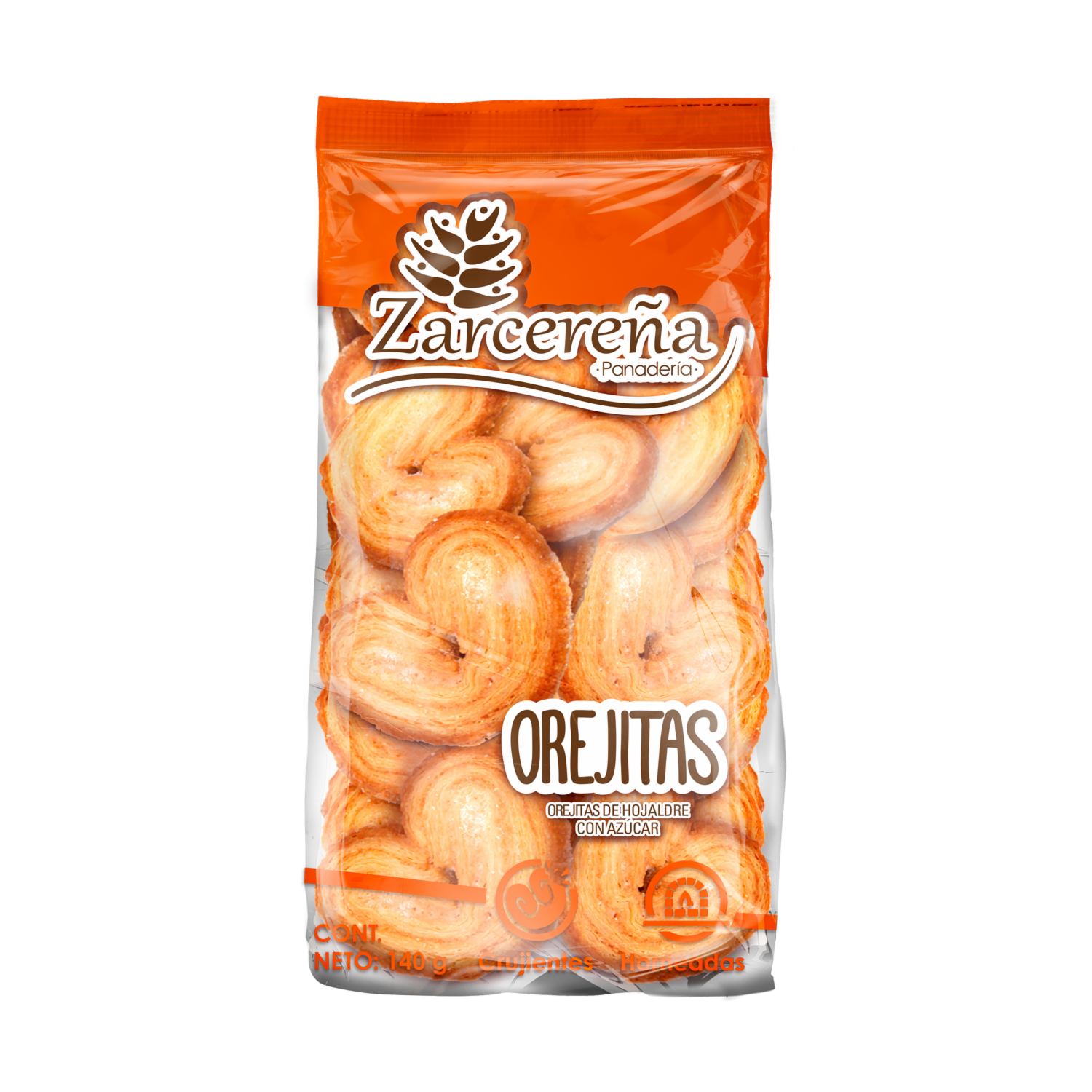 Orejitas De Hojaldre Con Azúcar ZARCEREÑA 140 G
