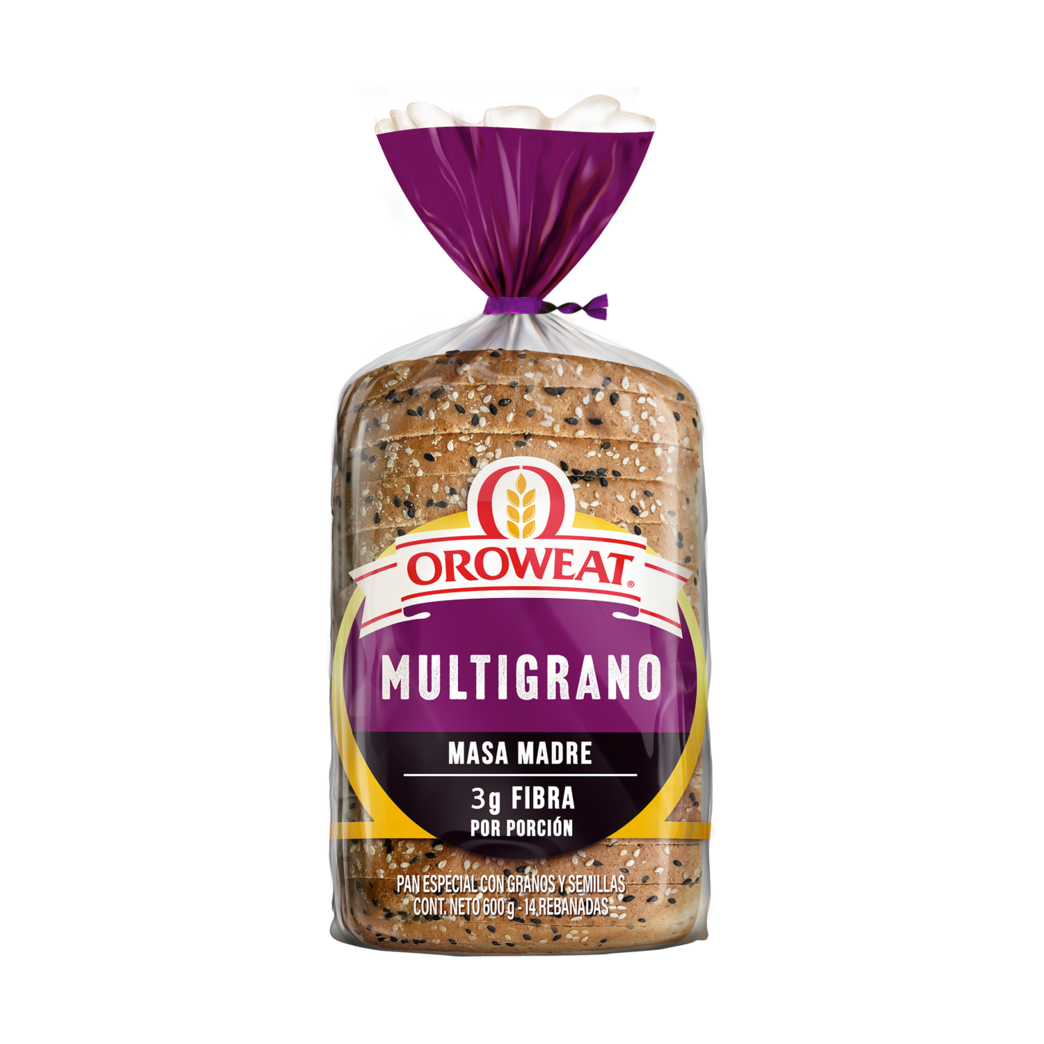 Pan De Masa Madre Multigrano Rebanado OROWEAT 600 G