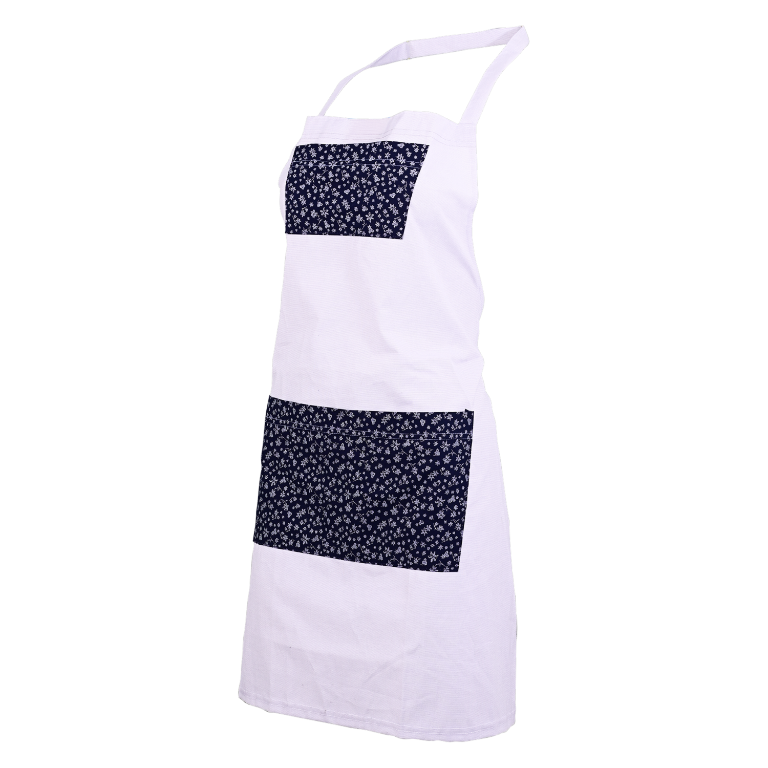 Delantal Con Bolsillos Tono Blanco KARRY`S L