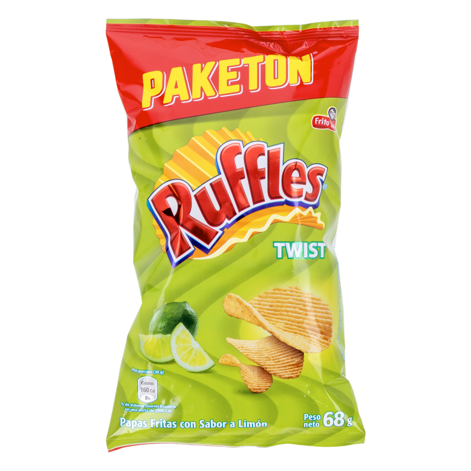 Papas Fritas Sabor A Limón Twist RUFFLES 68 G
